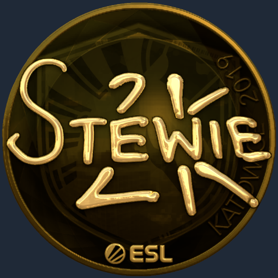 Sticker | Stewie2K (Gold) | Katowice 2019 Screenshot