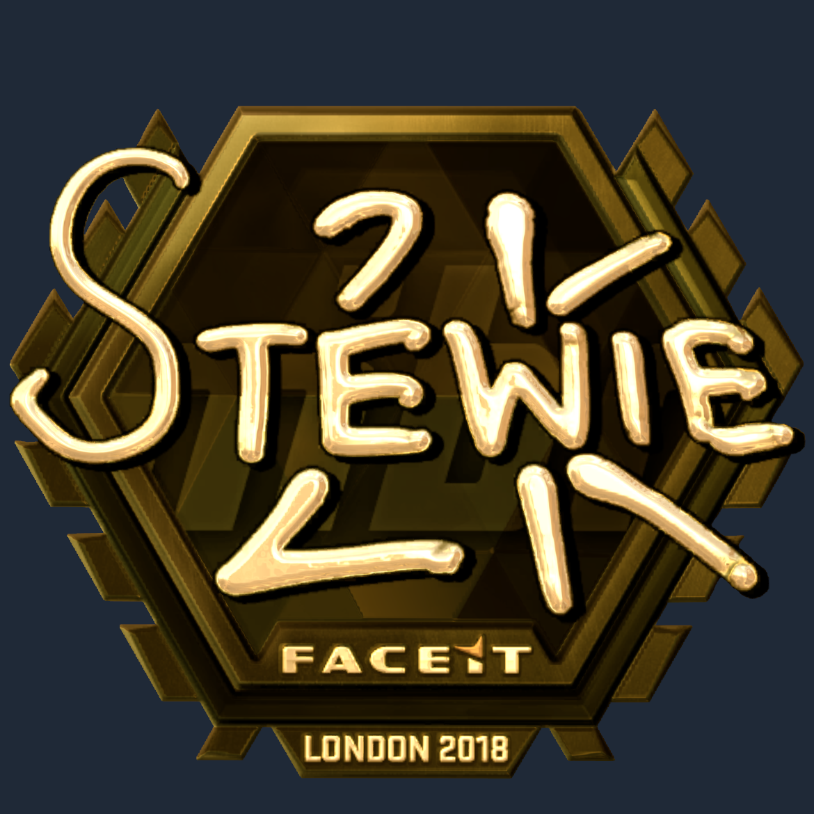 Sticker | Stewie2K (Gold) | London 2018 Screenshot
