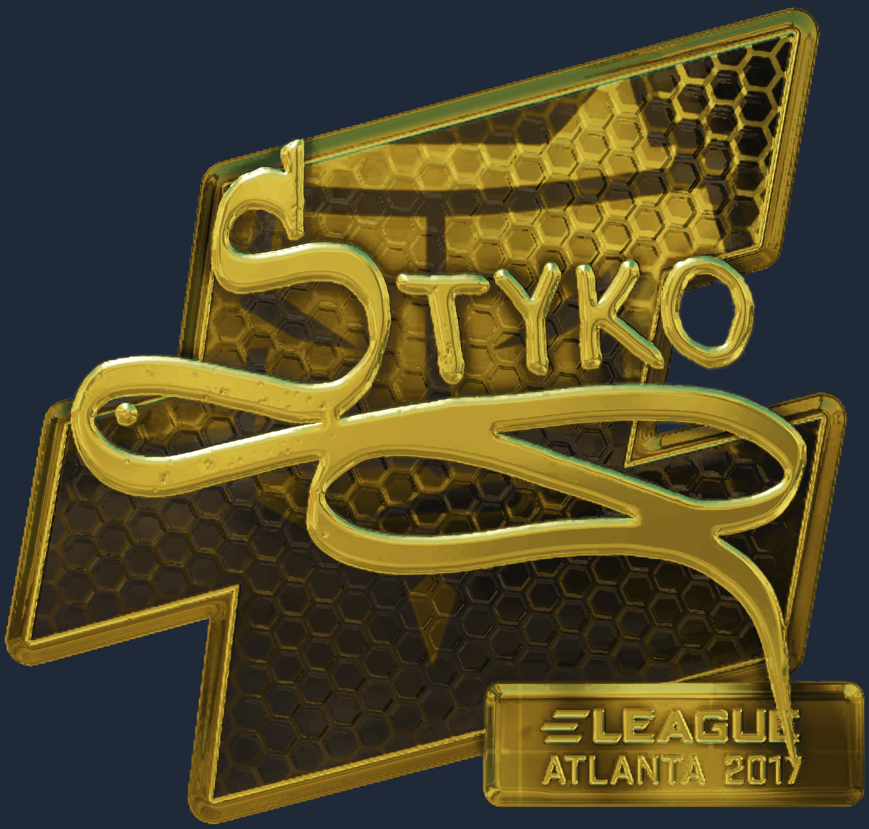 Sticker | STYKO (Gold) | Atlanta 2017 Screenshot