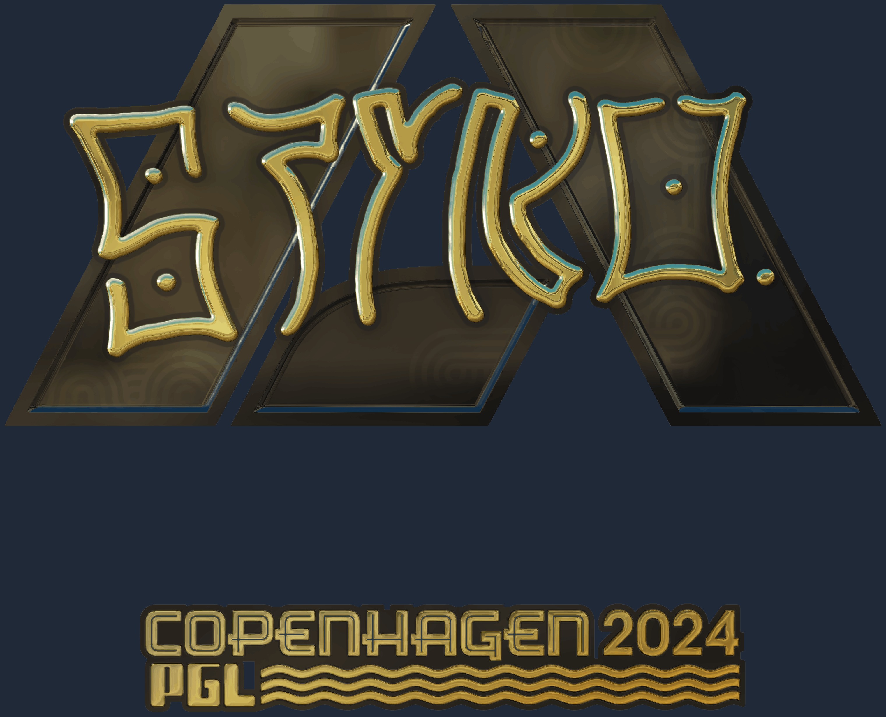 Sticker | STYKO (Gold) | Copenhagen 2024 Screenshot