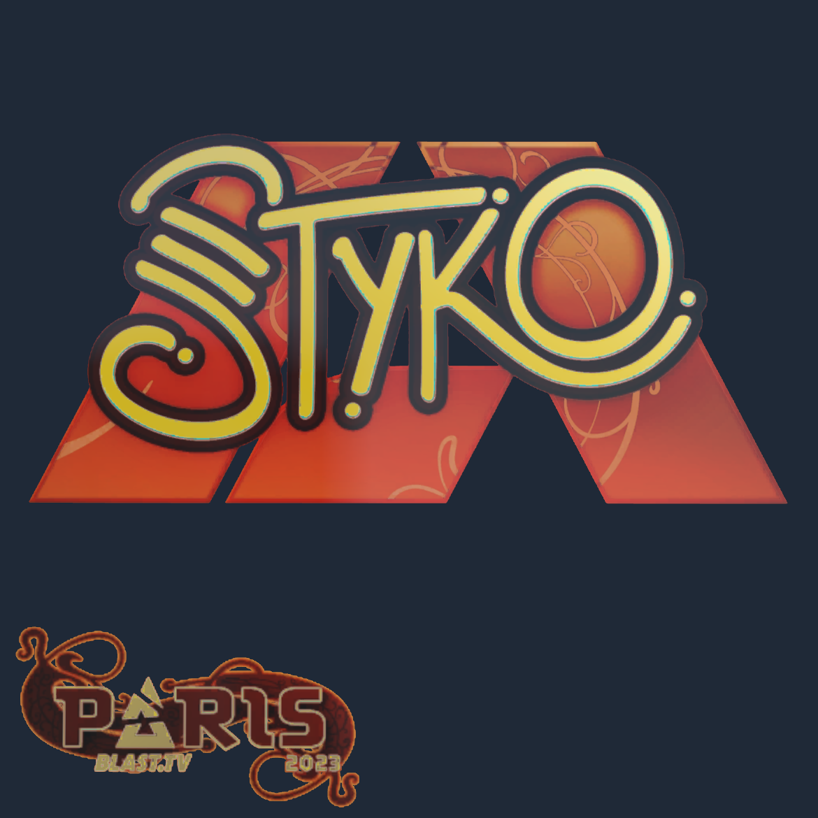 Sticker | STYKO (Holo) | Paris 2023 Screenshot