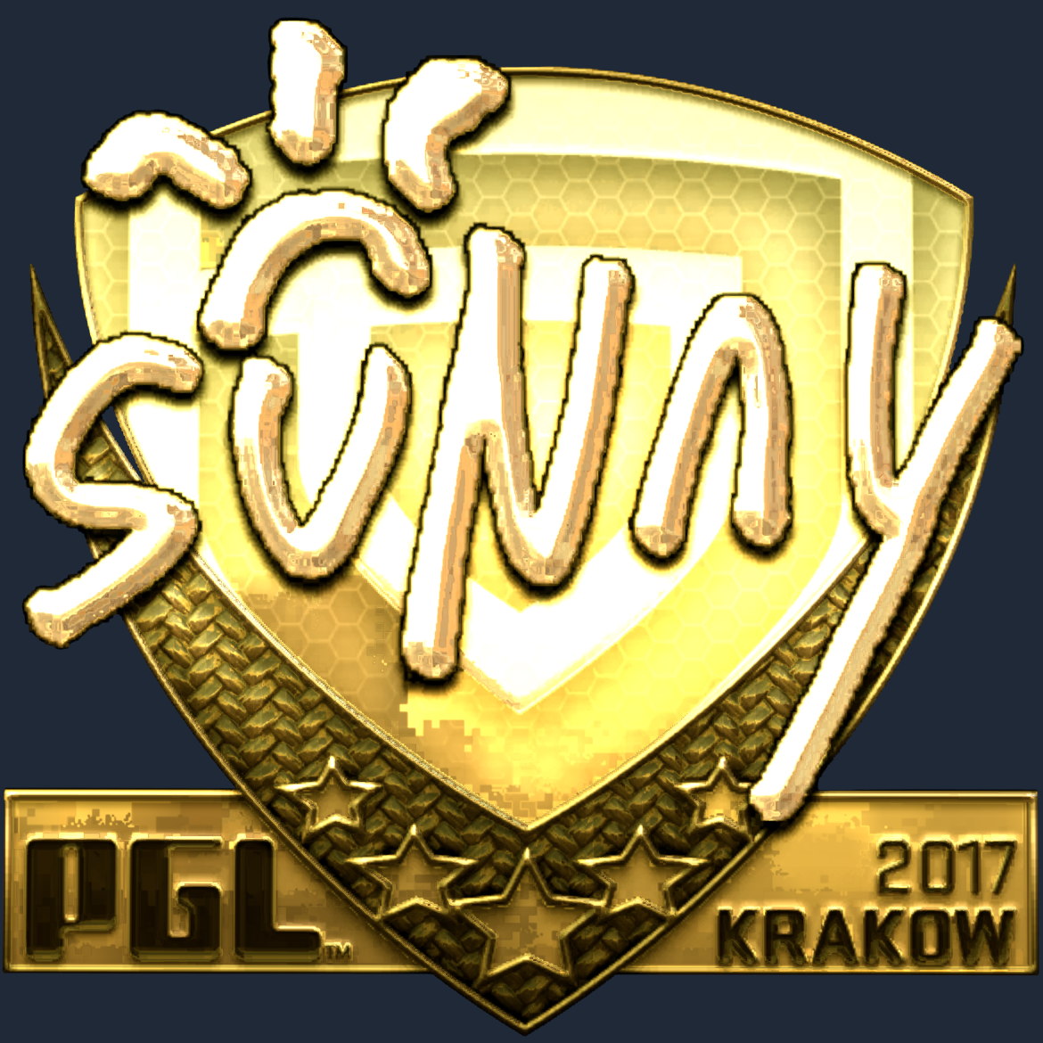 Sticker | suNny (Gold) | Krakow 2017 Screenshot