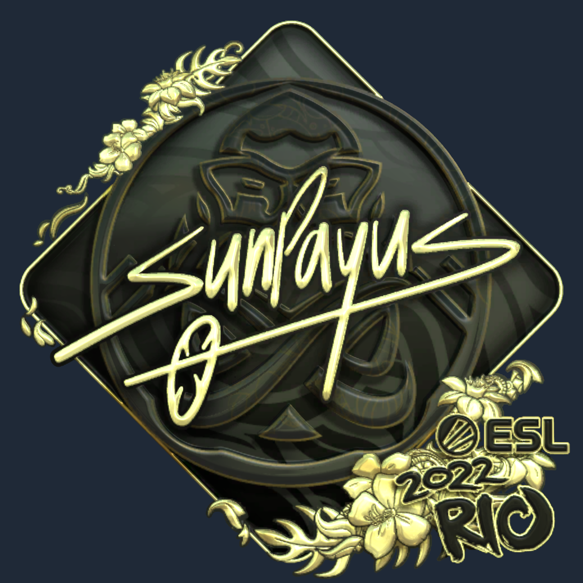 Sticker | SunPayus (Gold) | Rio 2022 Screenshot