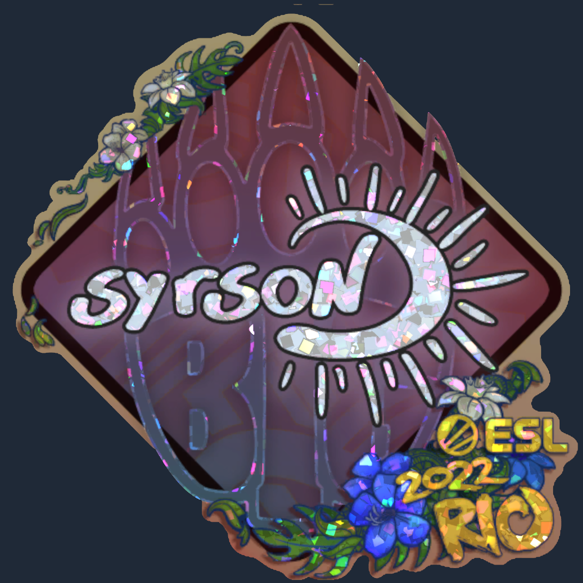 Sticker | syrsoN (Glitter) | Rio 2022 Screenshot