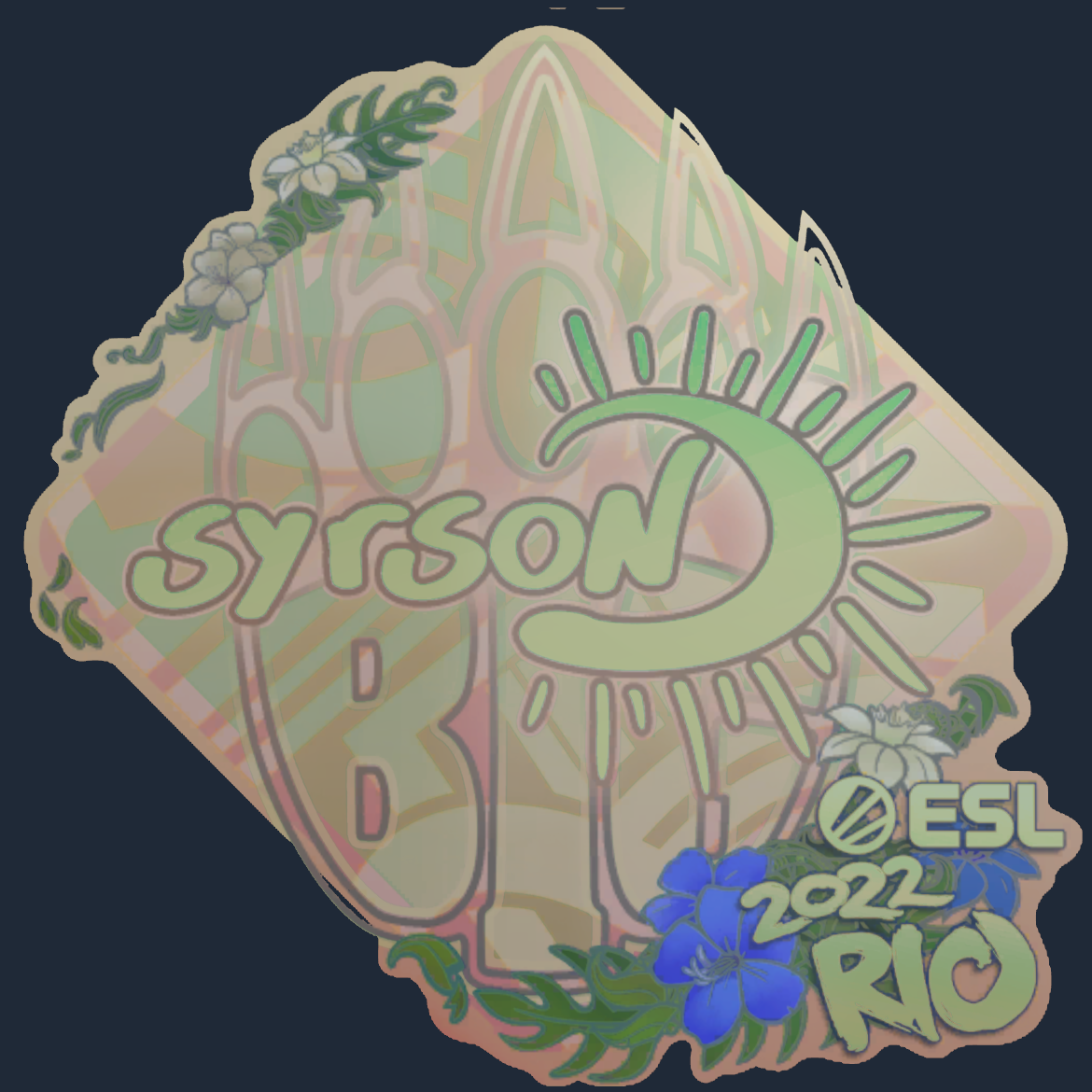 Sticker | syrsoN (Holo) | Rio 2022 Screenshot