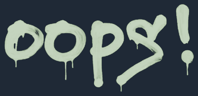 Sealed Graffiti | Oops Image
