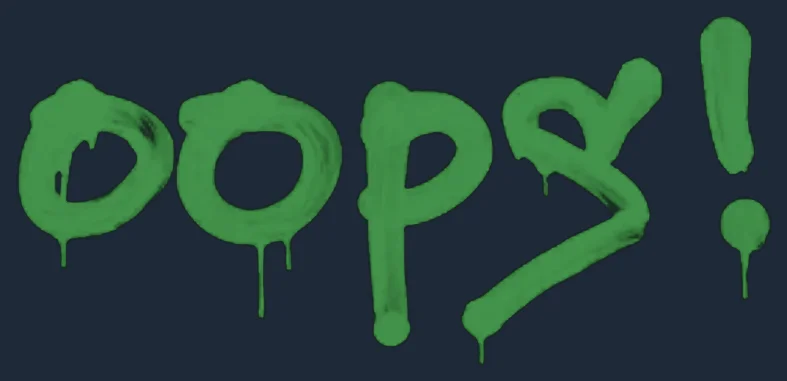 Sealed Graffiti | Oops Image