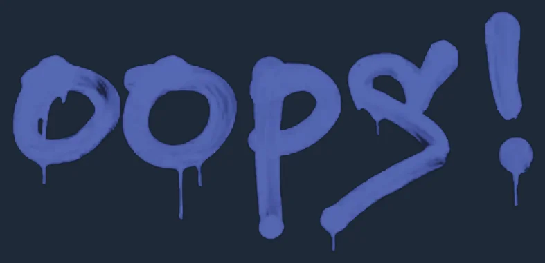Sealed Graffiti | Oops Image