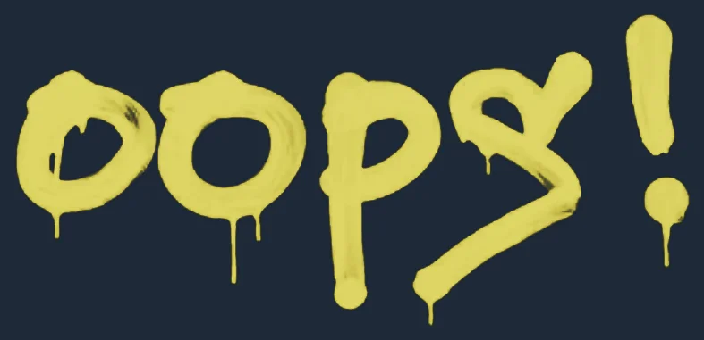 Sealed Graffiti | Oops Image