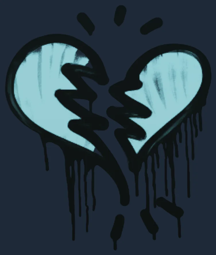 Sealed Graffiti | Broken Heart Image