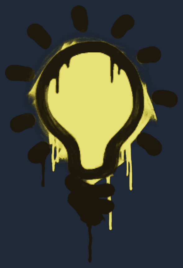 Sealed Graffiti | Lightbulb Image