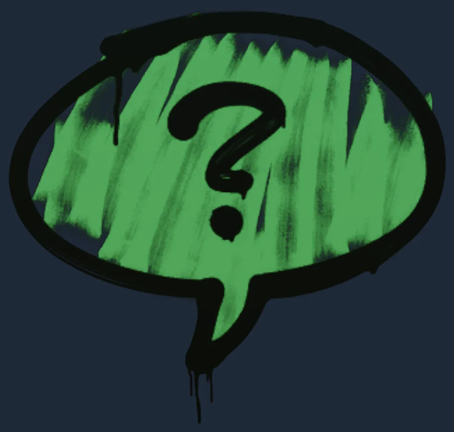 Sealed Graffiti | Question Mark Image