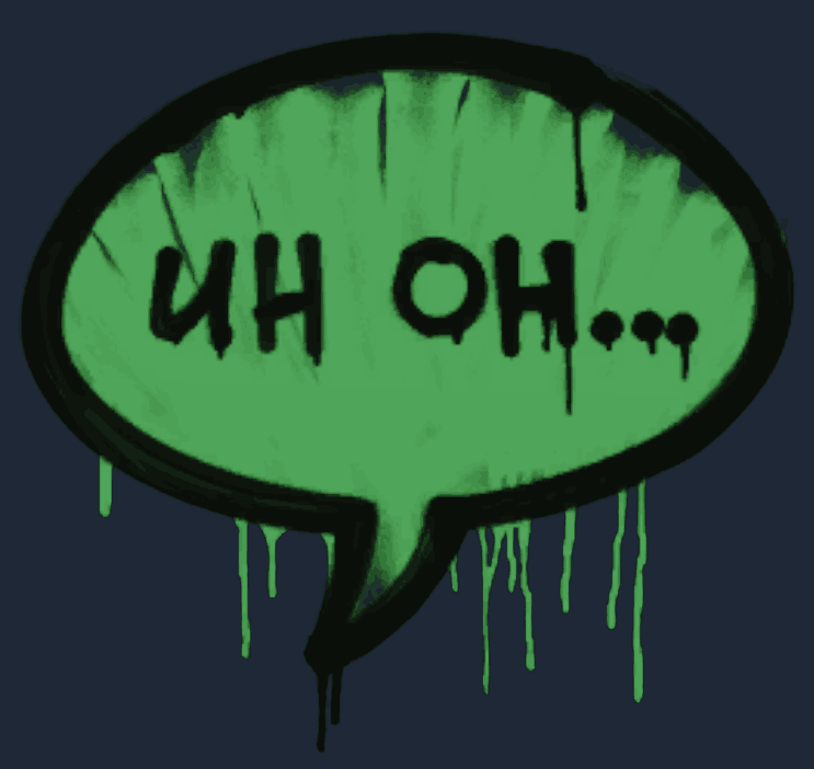 Sealed Graffiti | Uh Oh Image