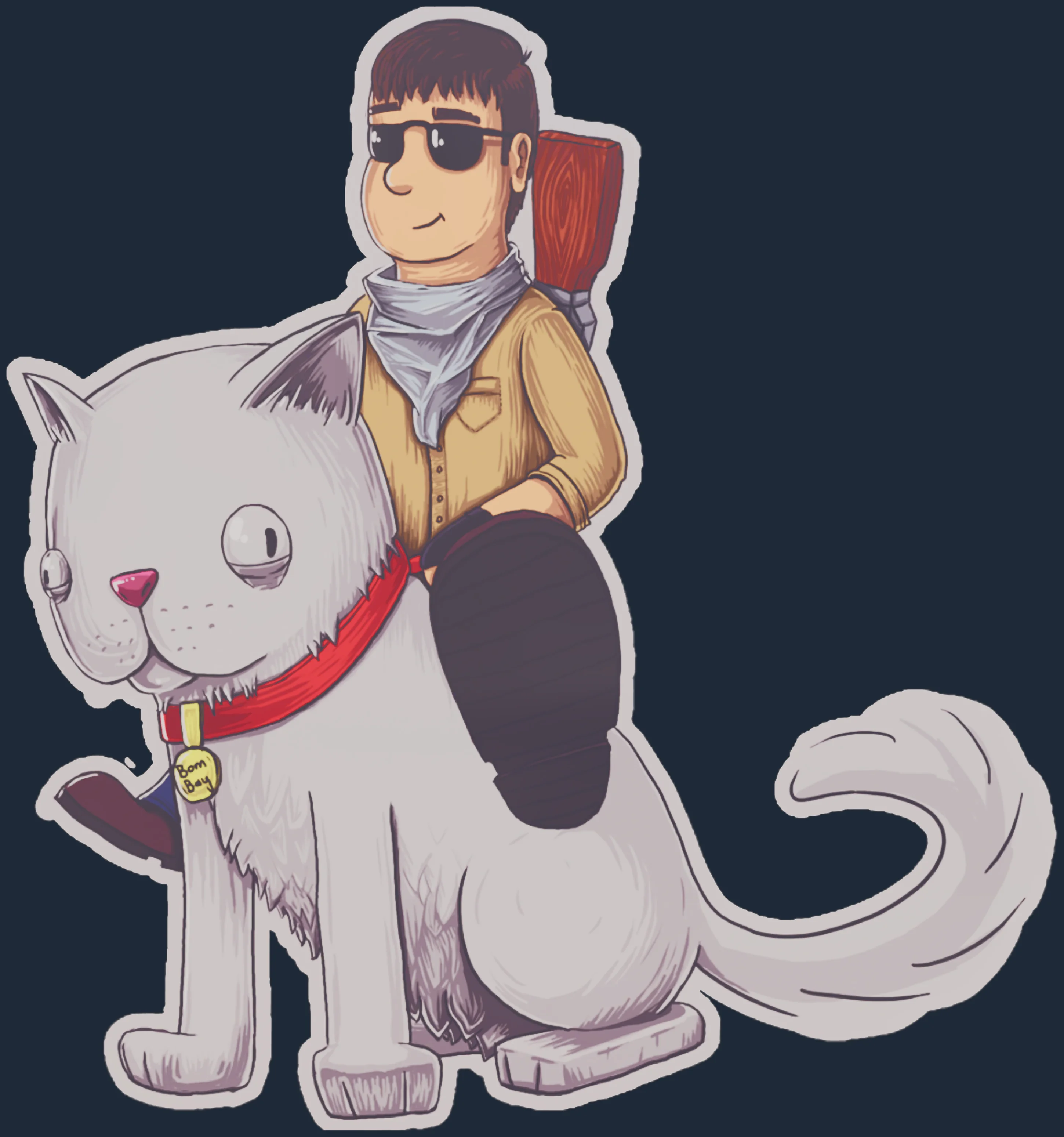 Sticker | T On Cat Image