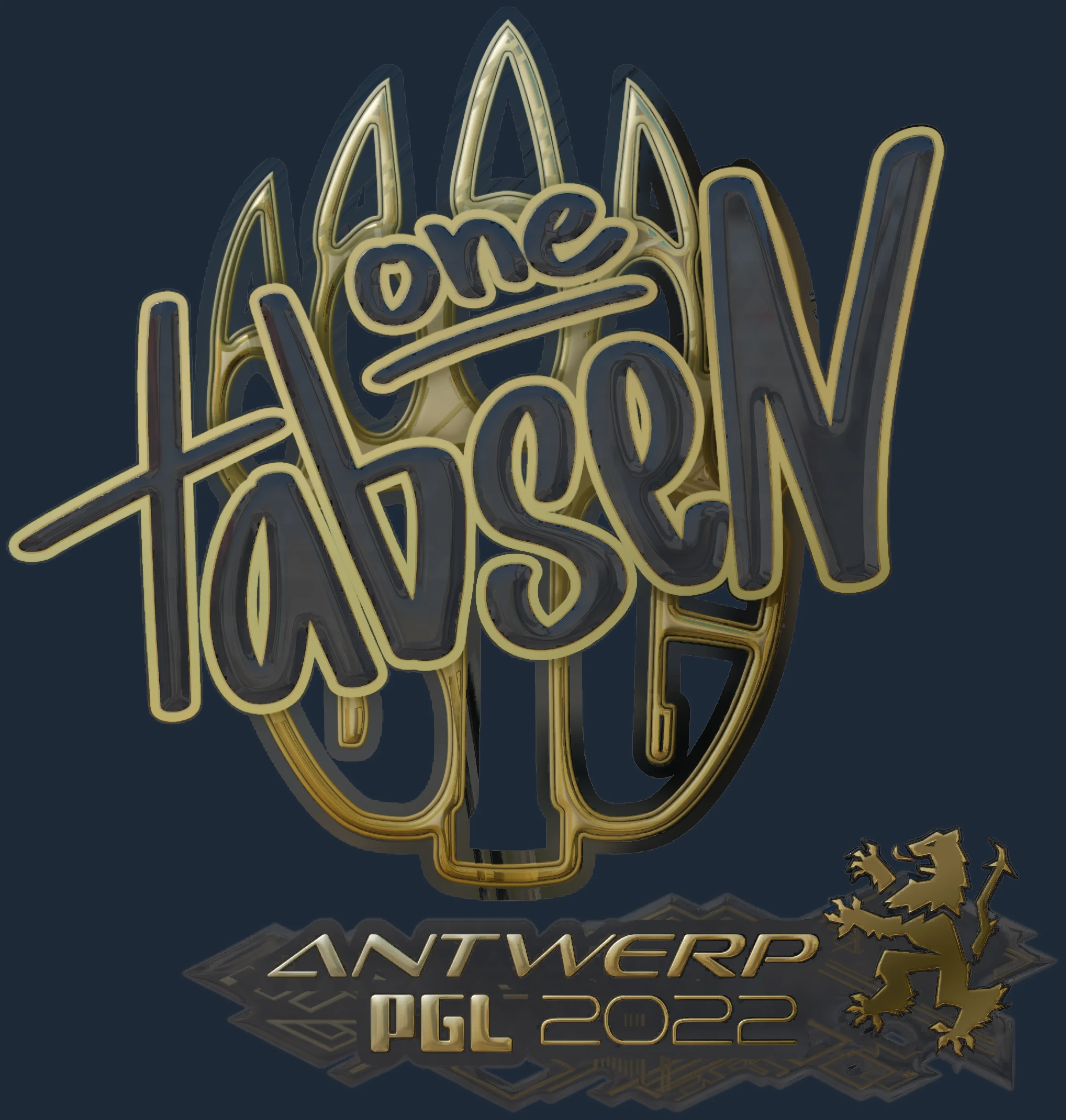 Sticker | tabseN (Gold) | Antwerp 2022 Image