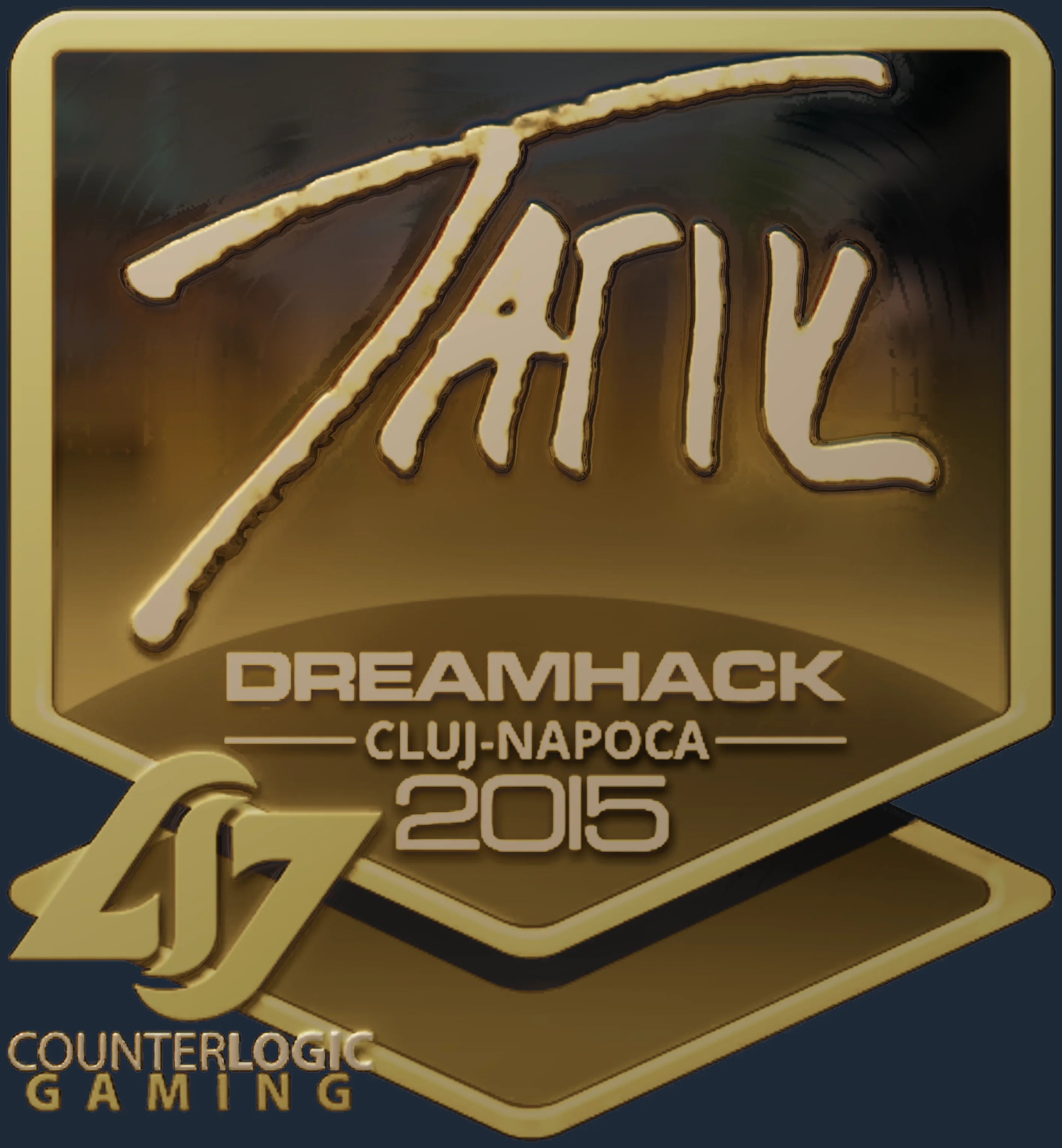 Sticker | tarik (Gold) | Cluj-Napoca 2015 Image
