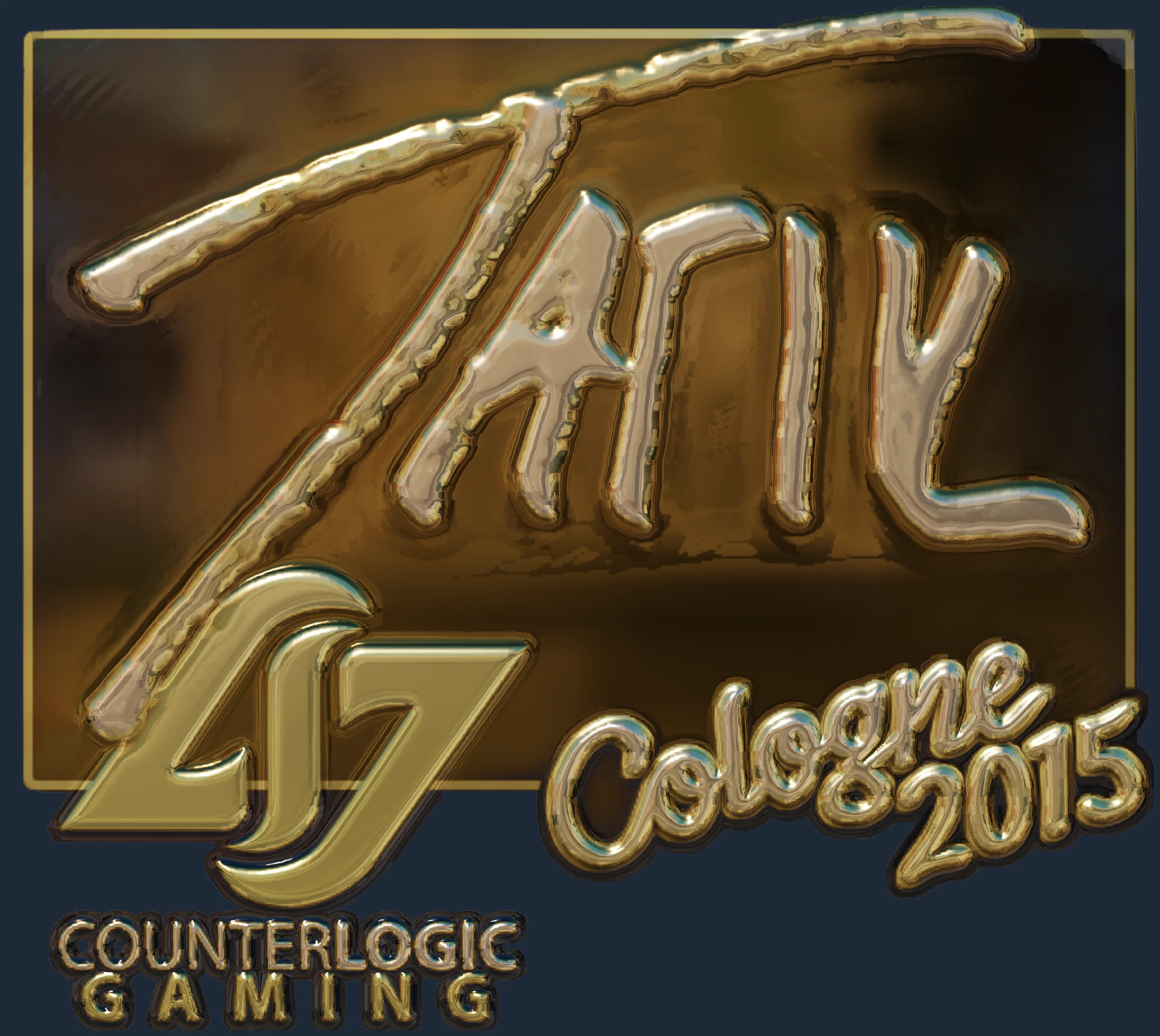 Sticker | tarik (Gold) | Cologne 2015 Image