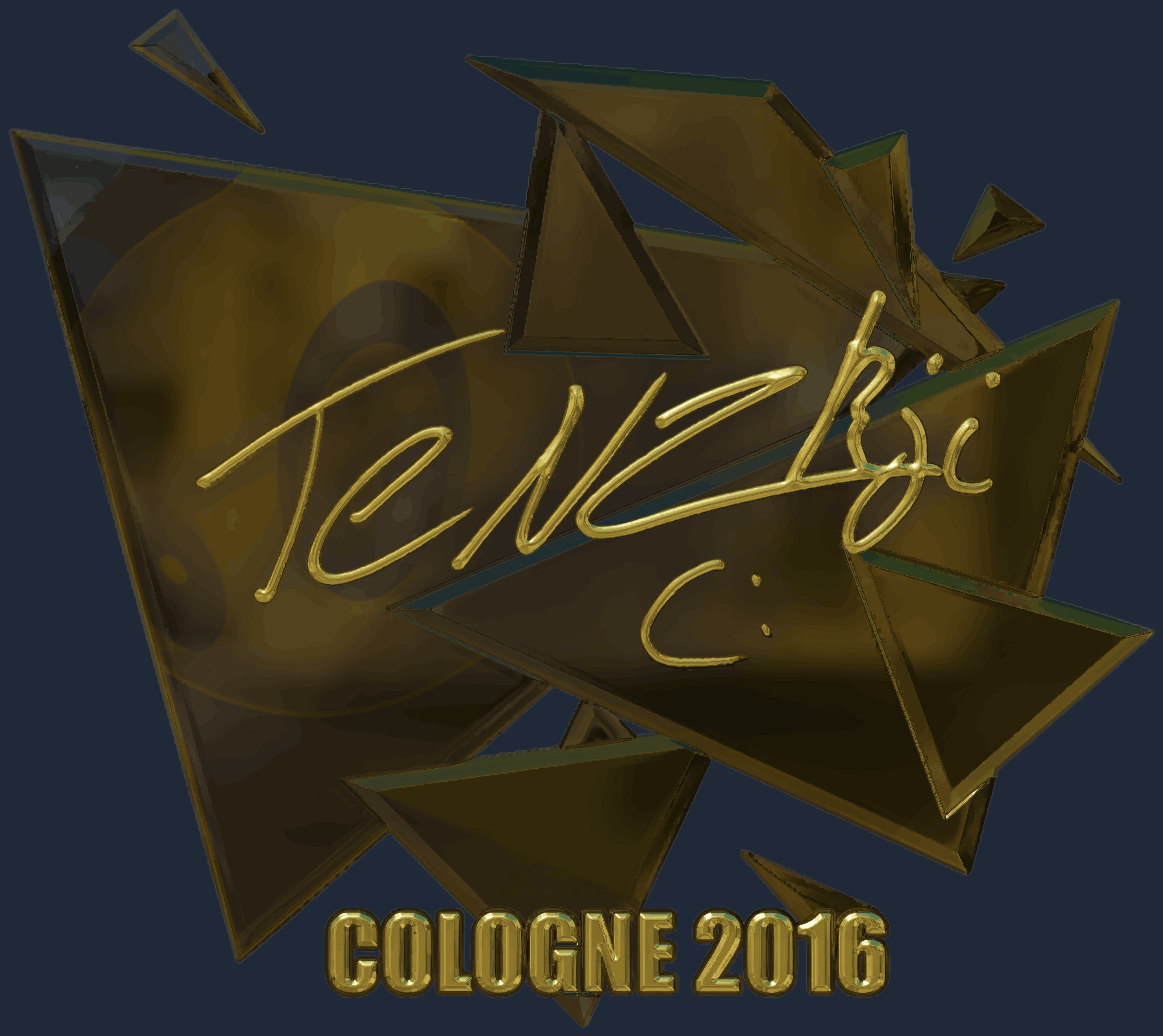 Sticker | TENZKI (Gold) | Cologne 2016 Image