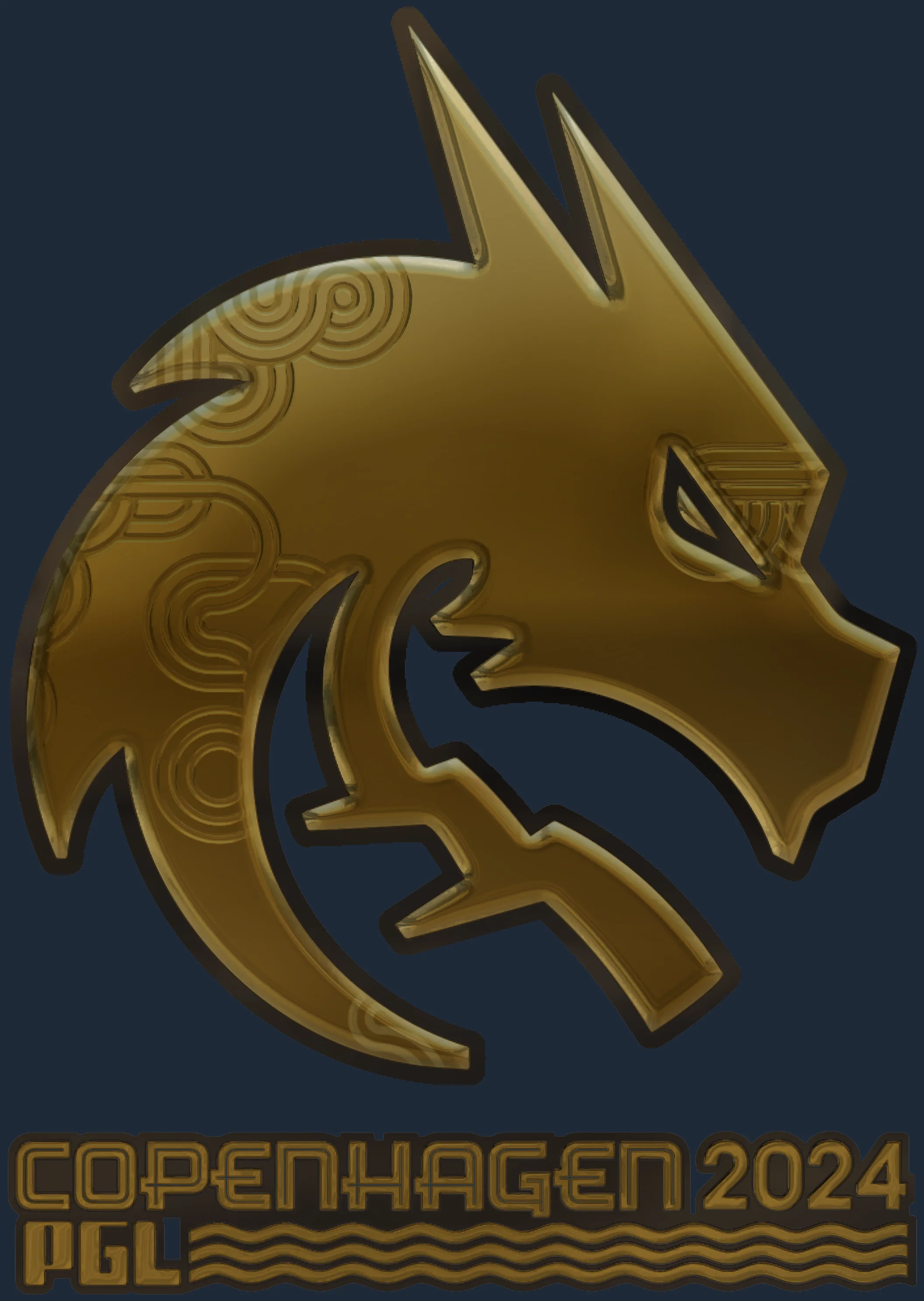 Sticker | Team Spirit (Gold) | Copenhagen 2024 Image
