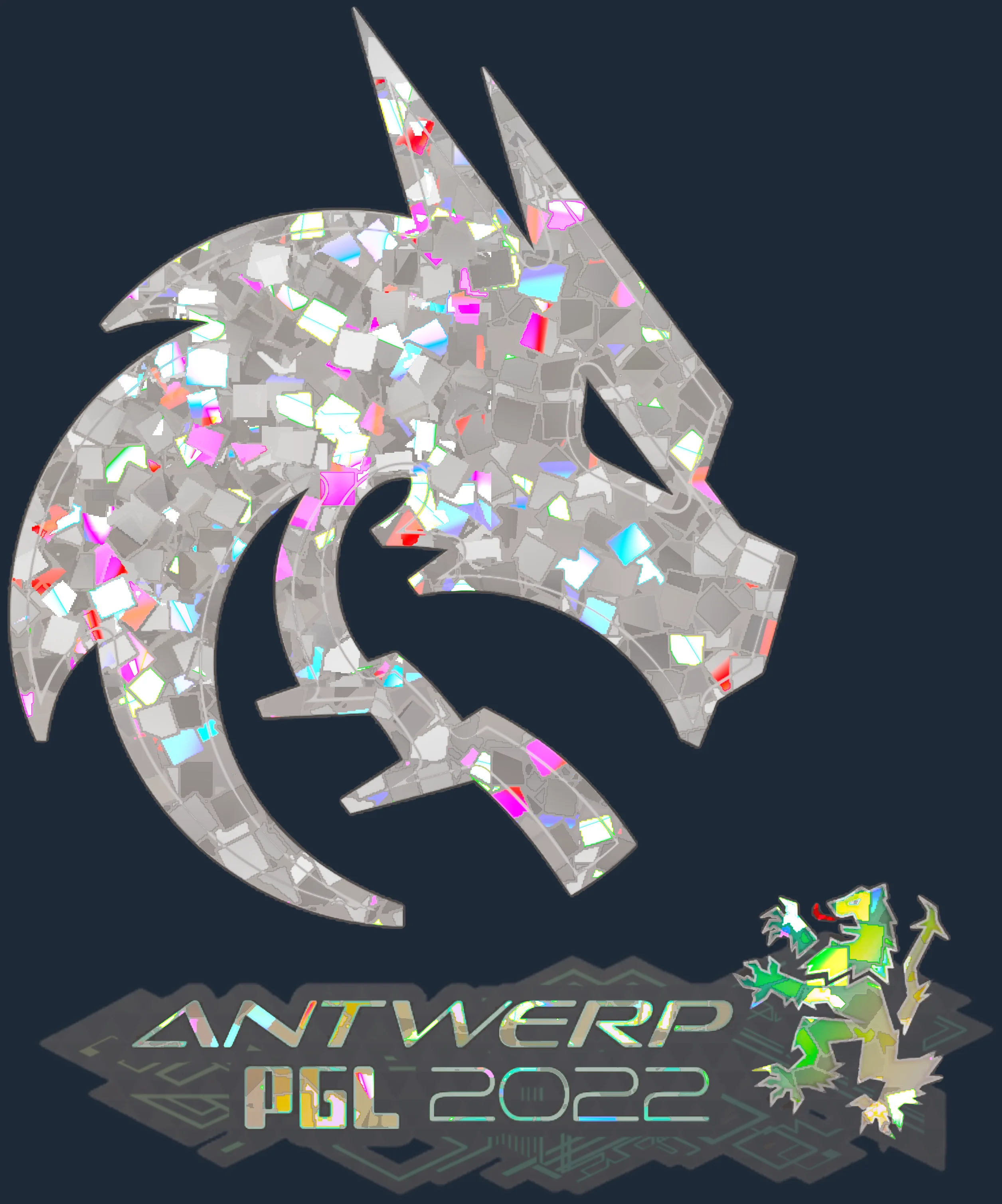 Sticker | Team Spirit (Glitter) | Antwerp 2022 Image