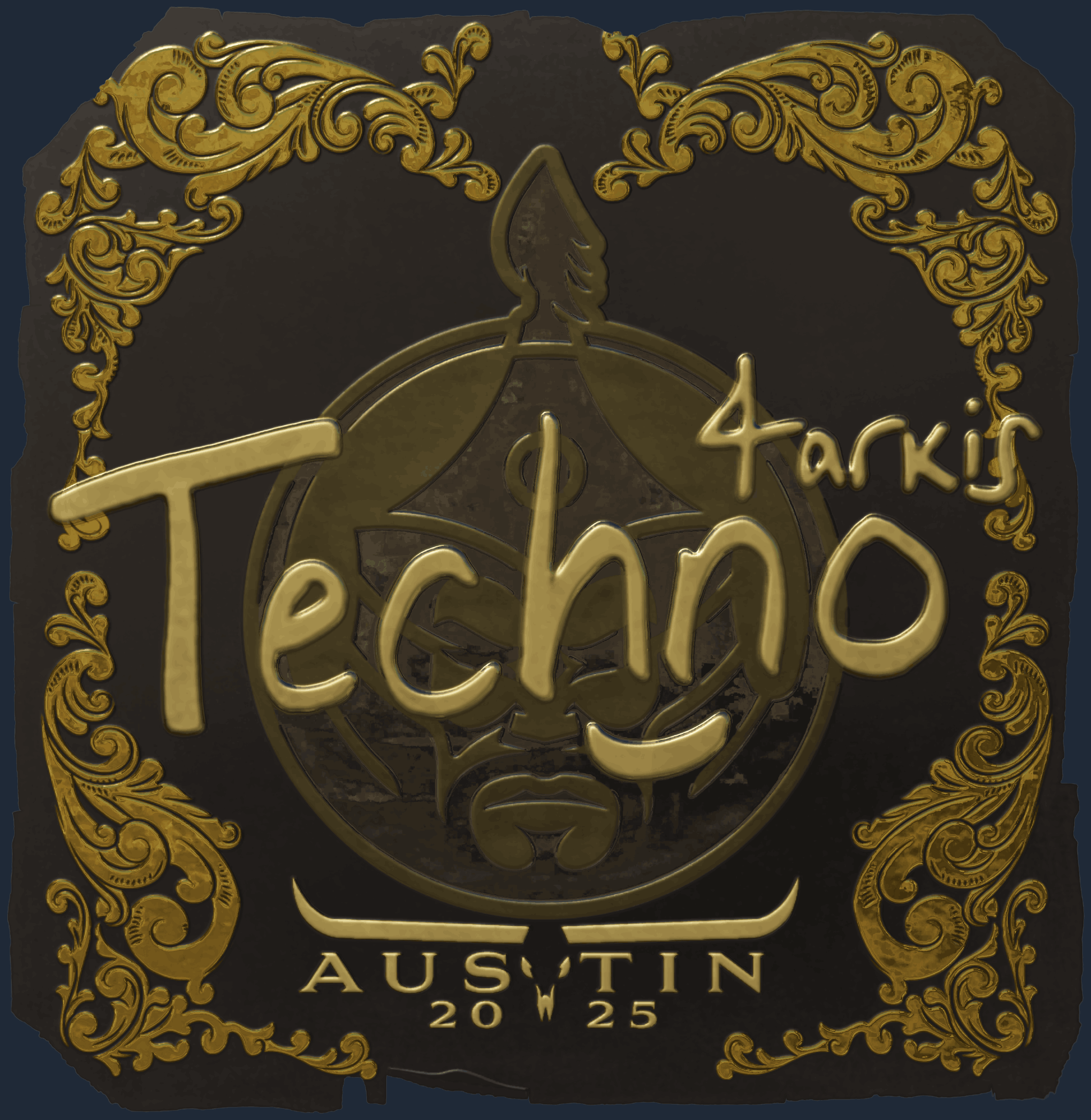 Sticker | Techno4K (Gold) | Austin 2025 Image