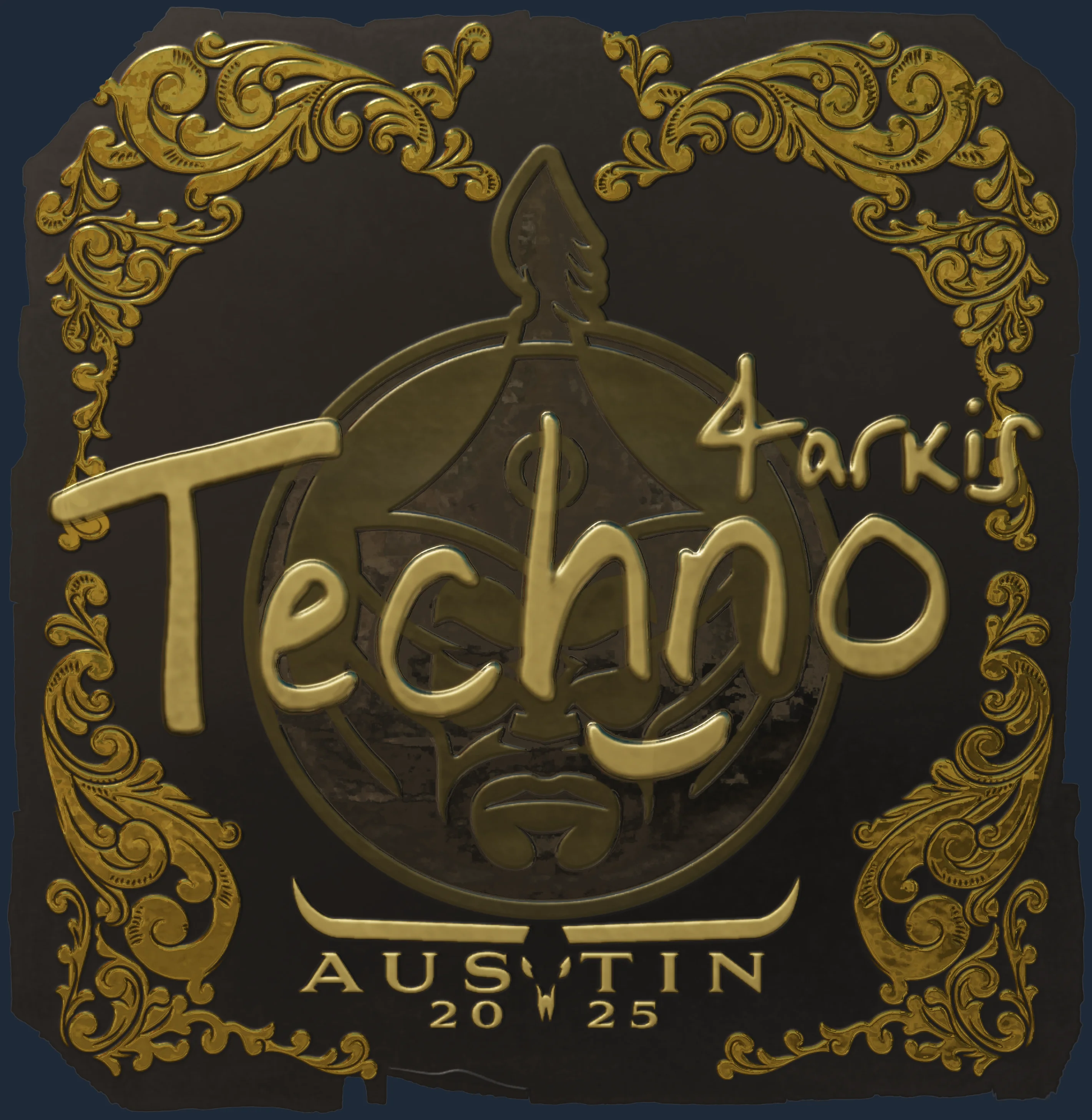 Sticker | Techno4K (Gold) | Austin 2025 Image