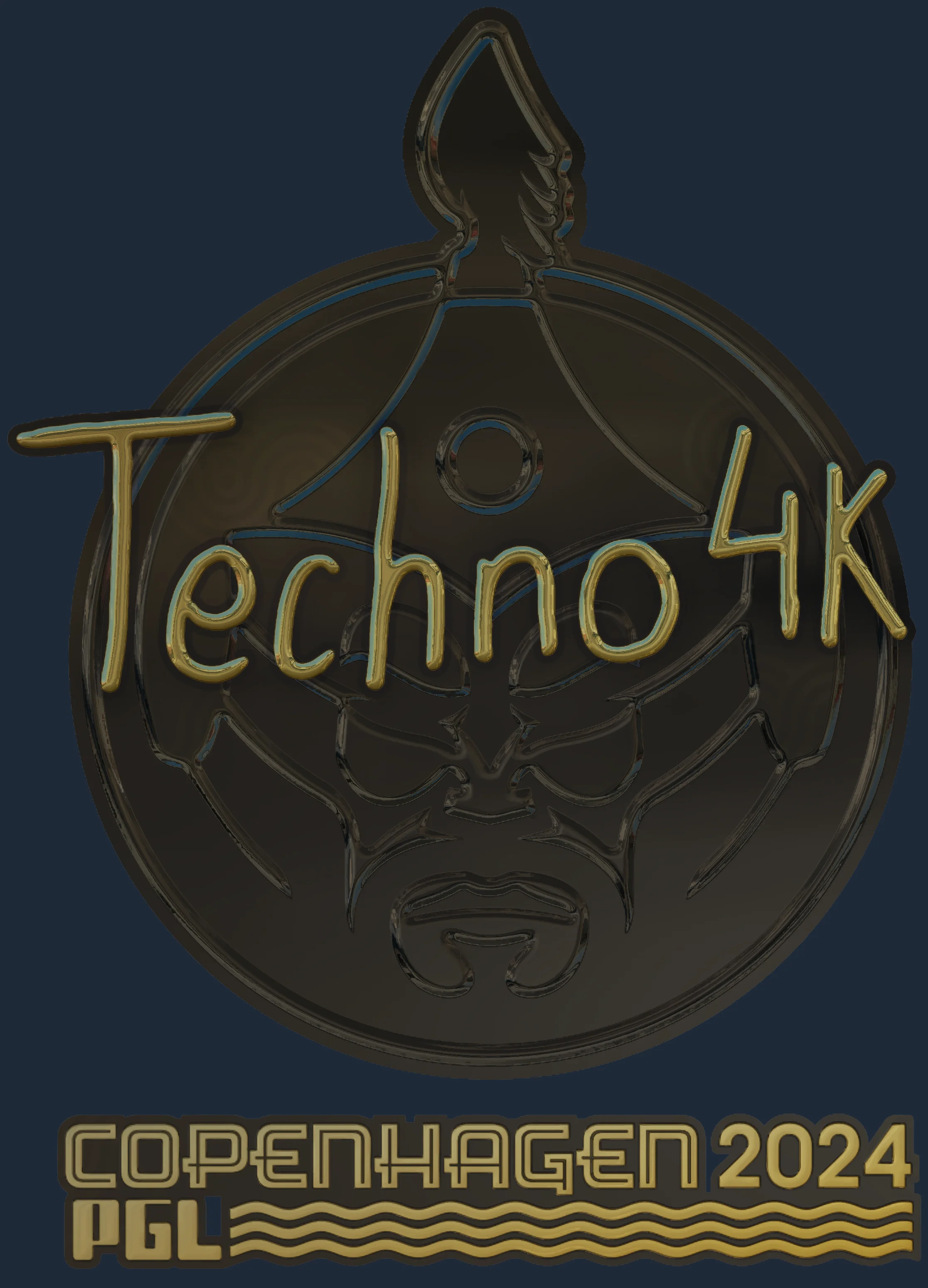 Sticker | Techno4K (Gold) | Copenhagen 2024 Image