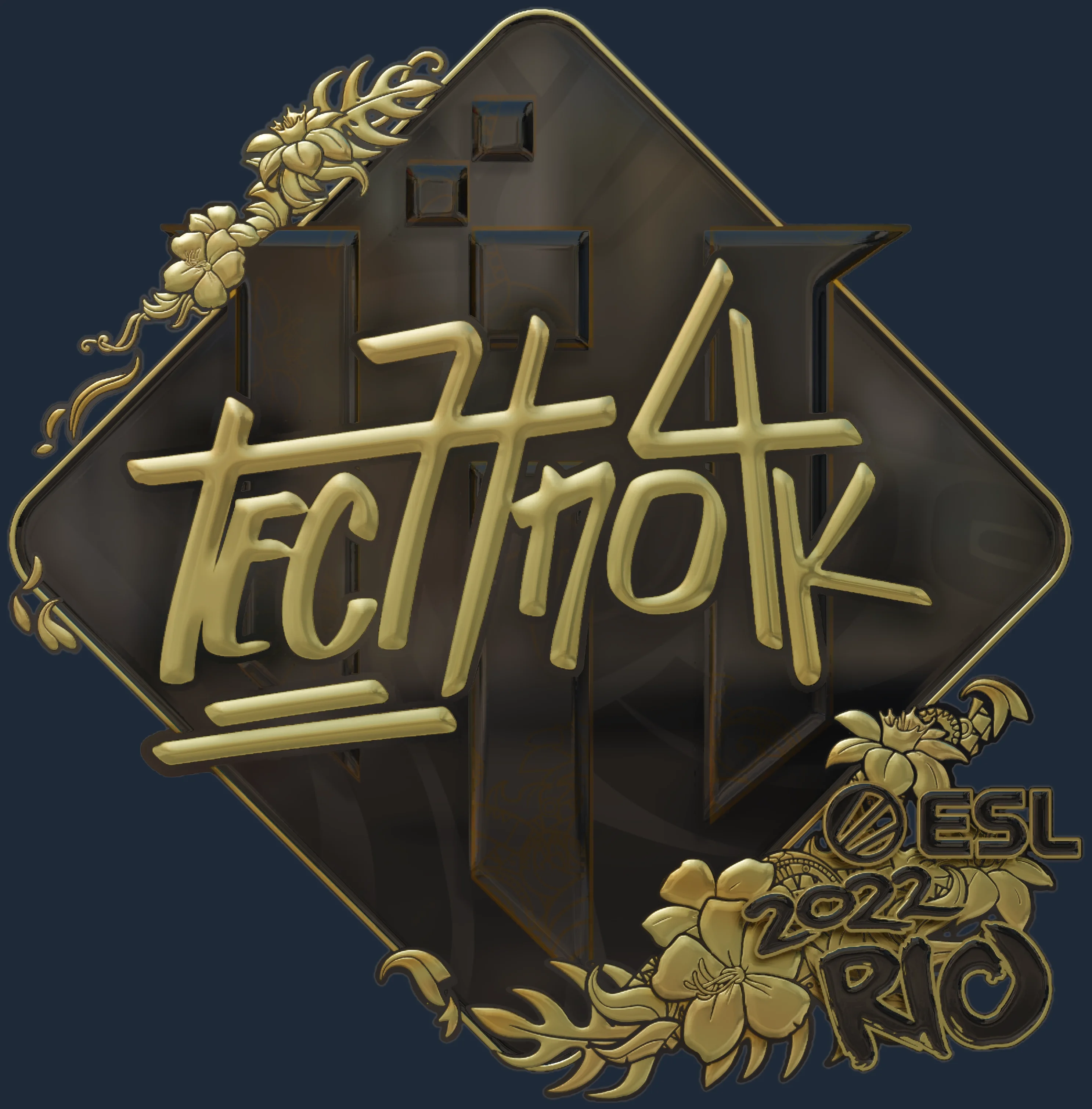 Sticker | Techno4K (Gold) | Rio 2022 Image