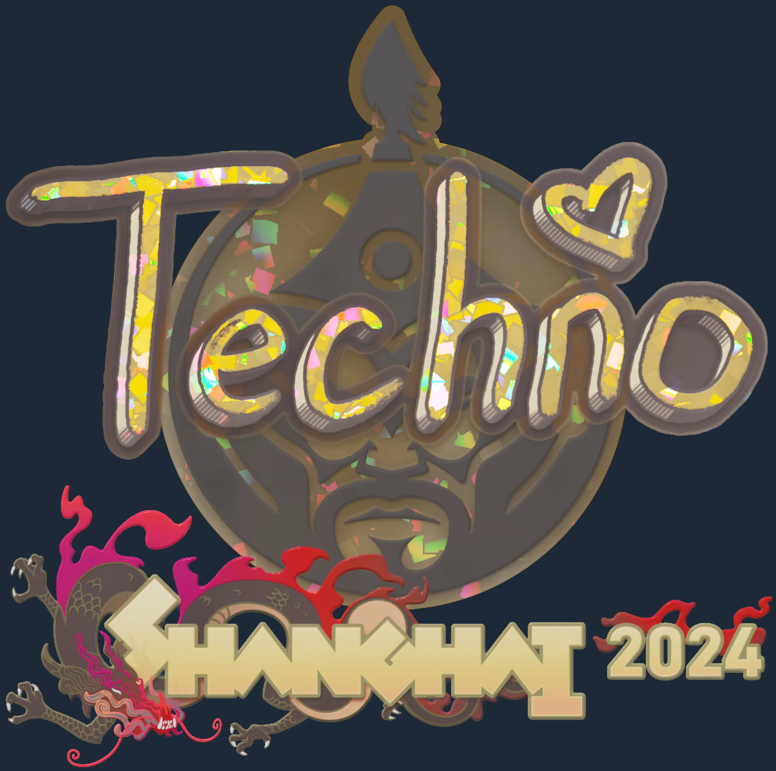 Sticker | Techno4K (Glitter) | Shanghai 2024 Image