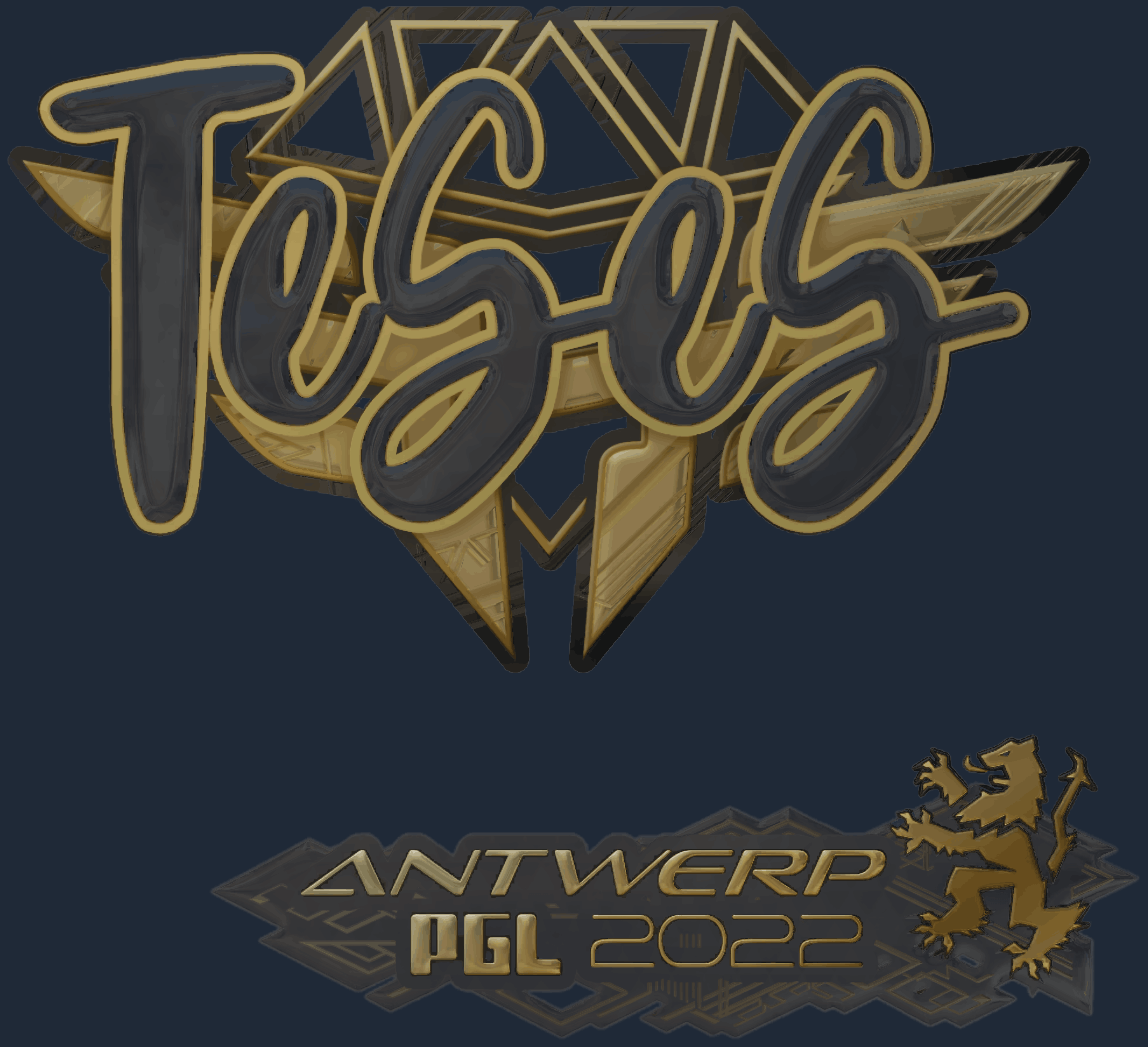 Sticker | TeSeS (Gold) | Antwerp 2022 Image