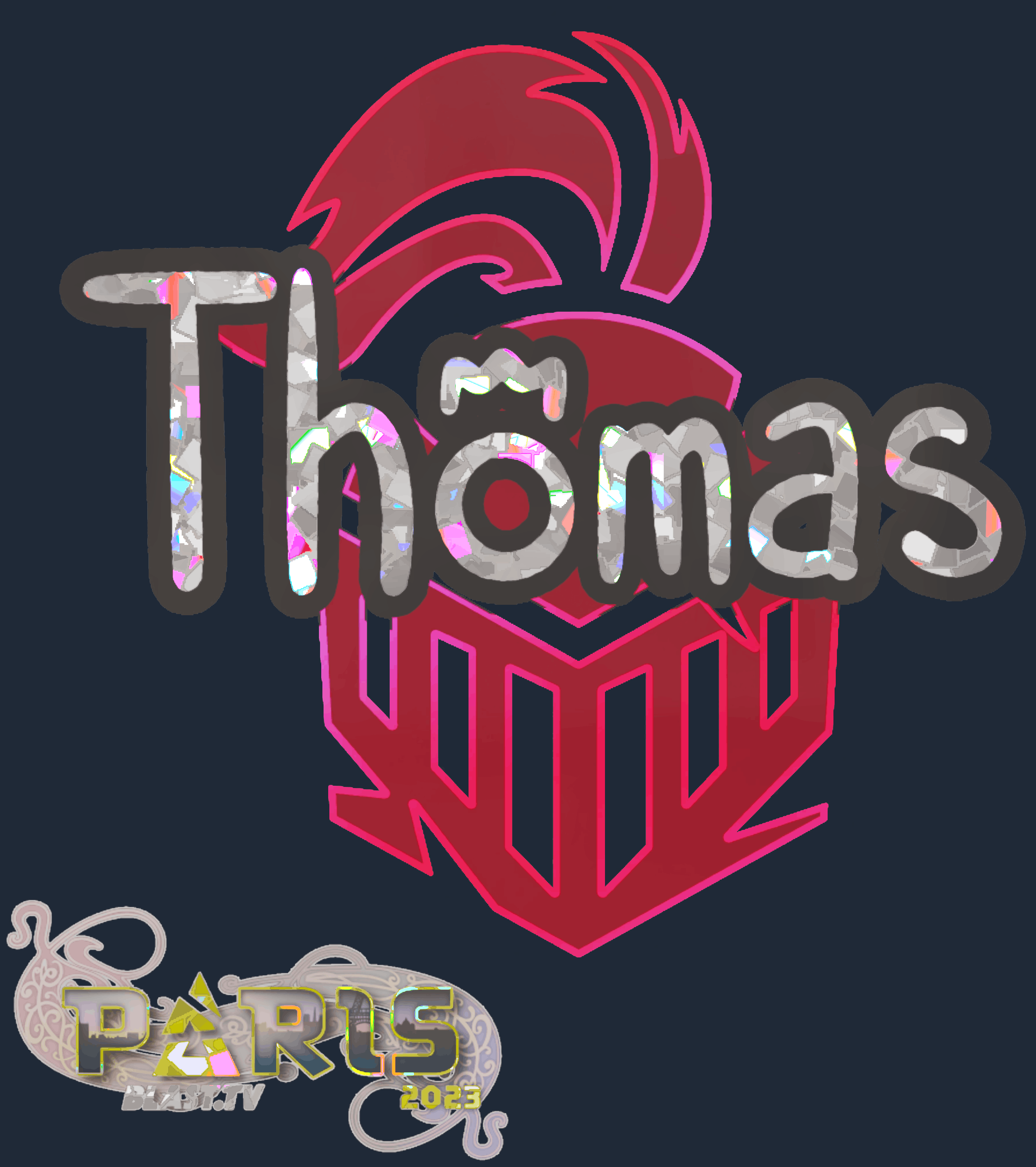 Sticker | Thomas (Glitter) | Paris 2023 Image