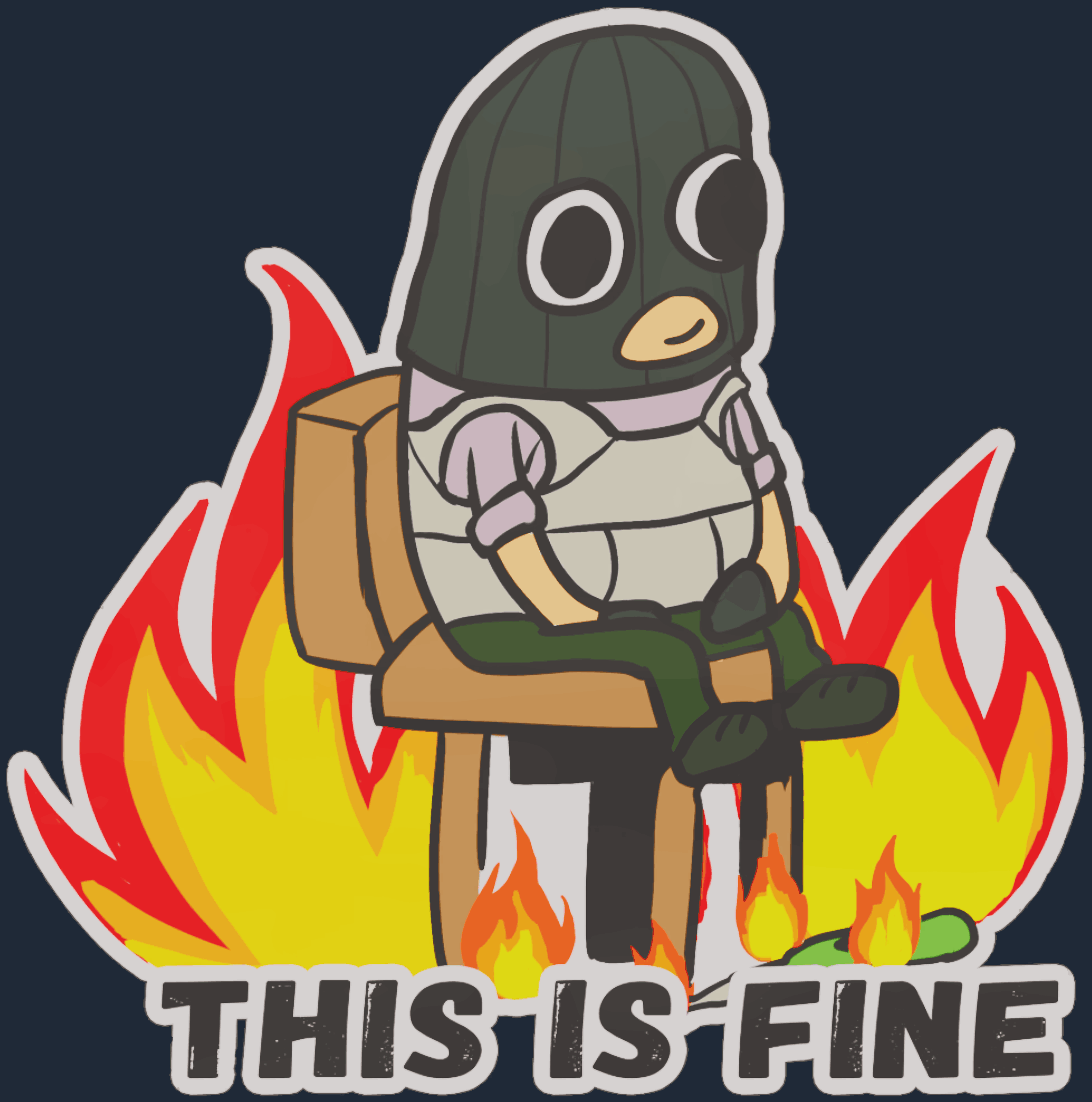 Sticker | This Is Fine (T) Image