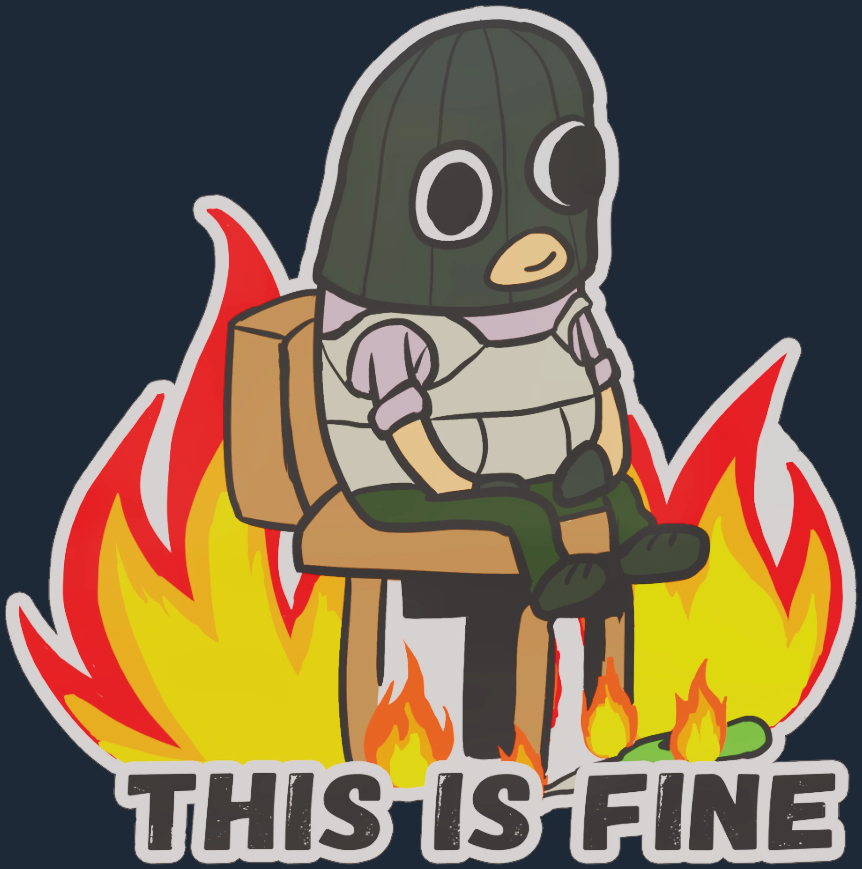 Sticker | This Is Fine (T) Image