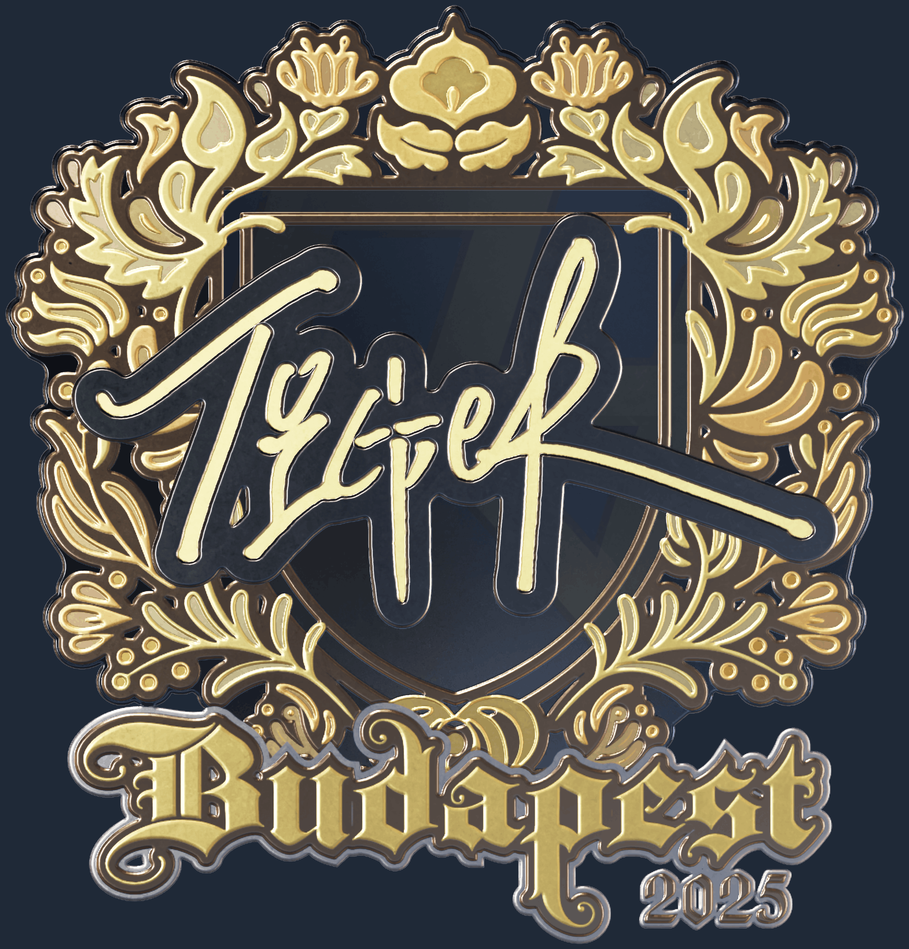 Sticker | Tiger (Gold) | Budapest 2025 Image