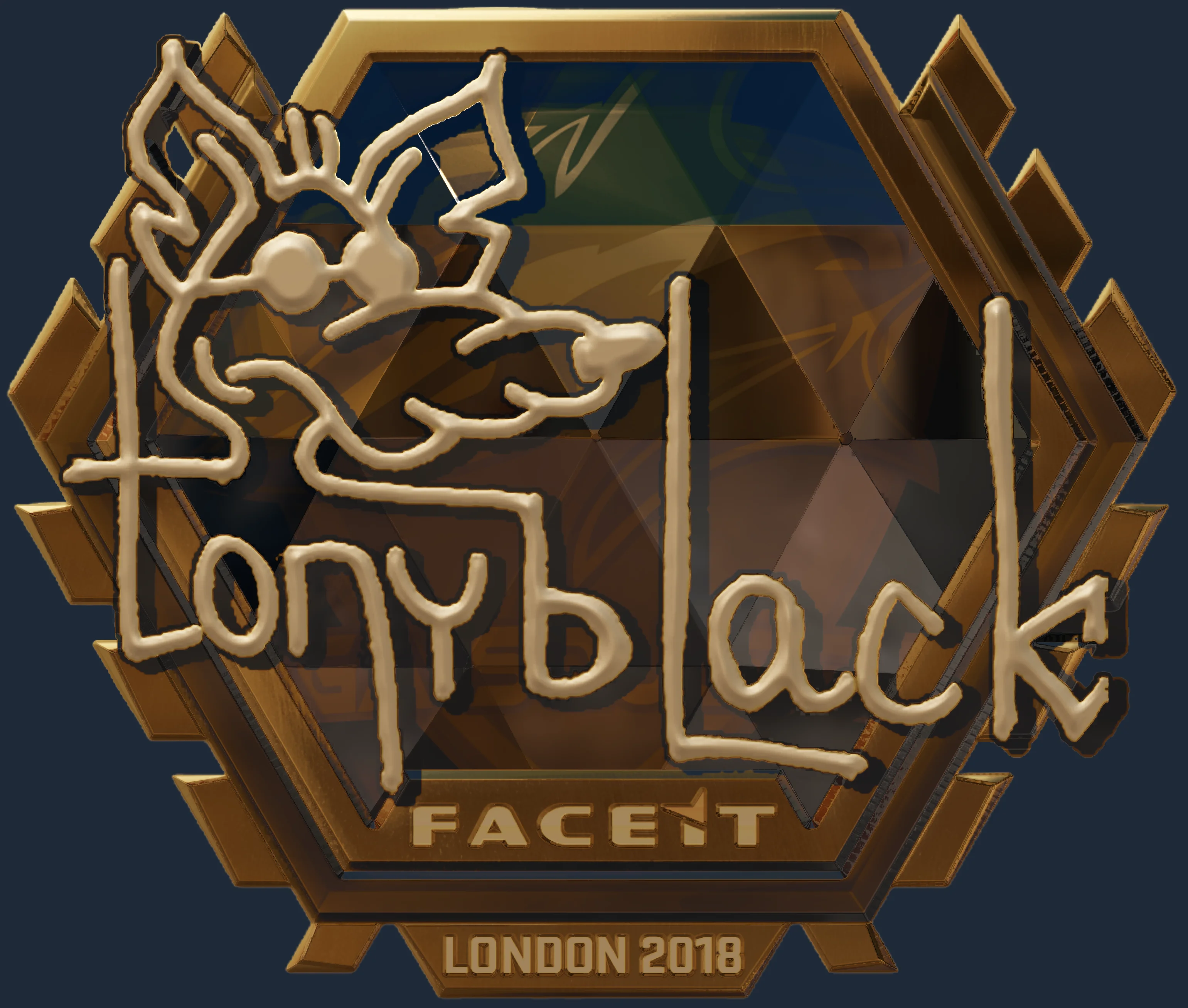 Sticker | tonyblack (Gold) | London 2018 Image