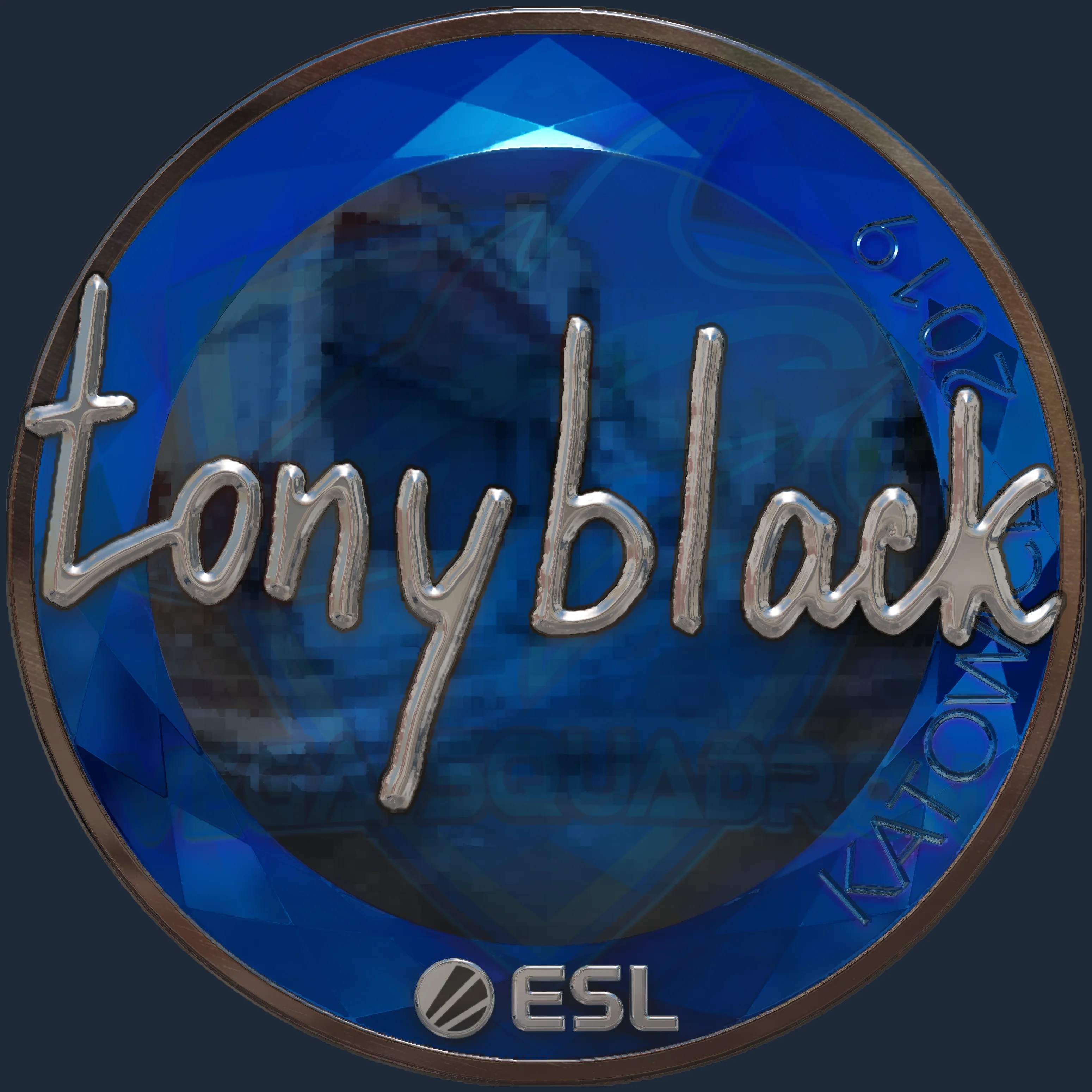 Sticker | tonyblack (Foil) | Katowice 2019 Image