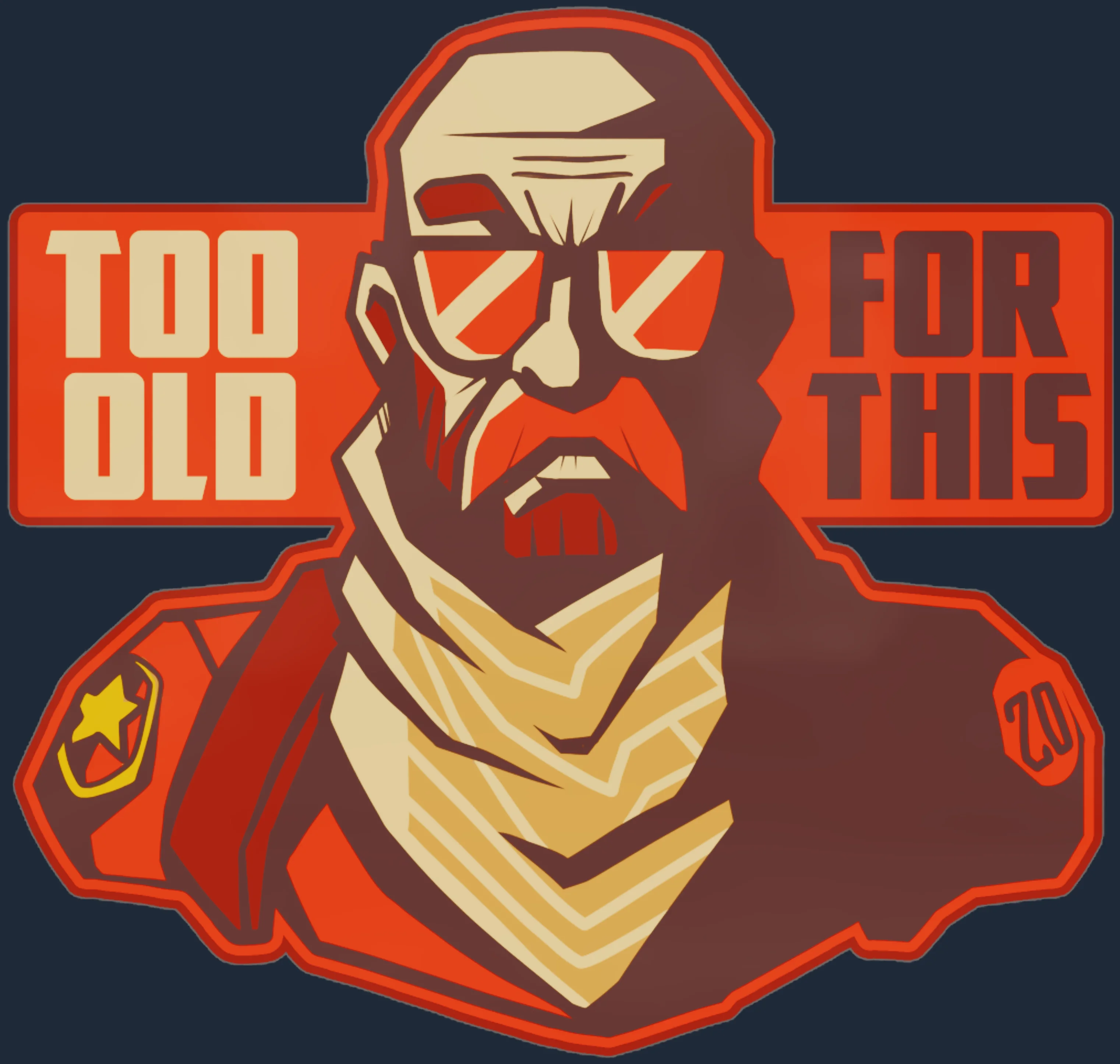 Sticker | Too Old for This Image