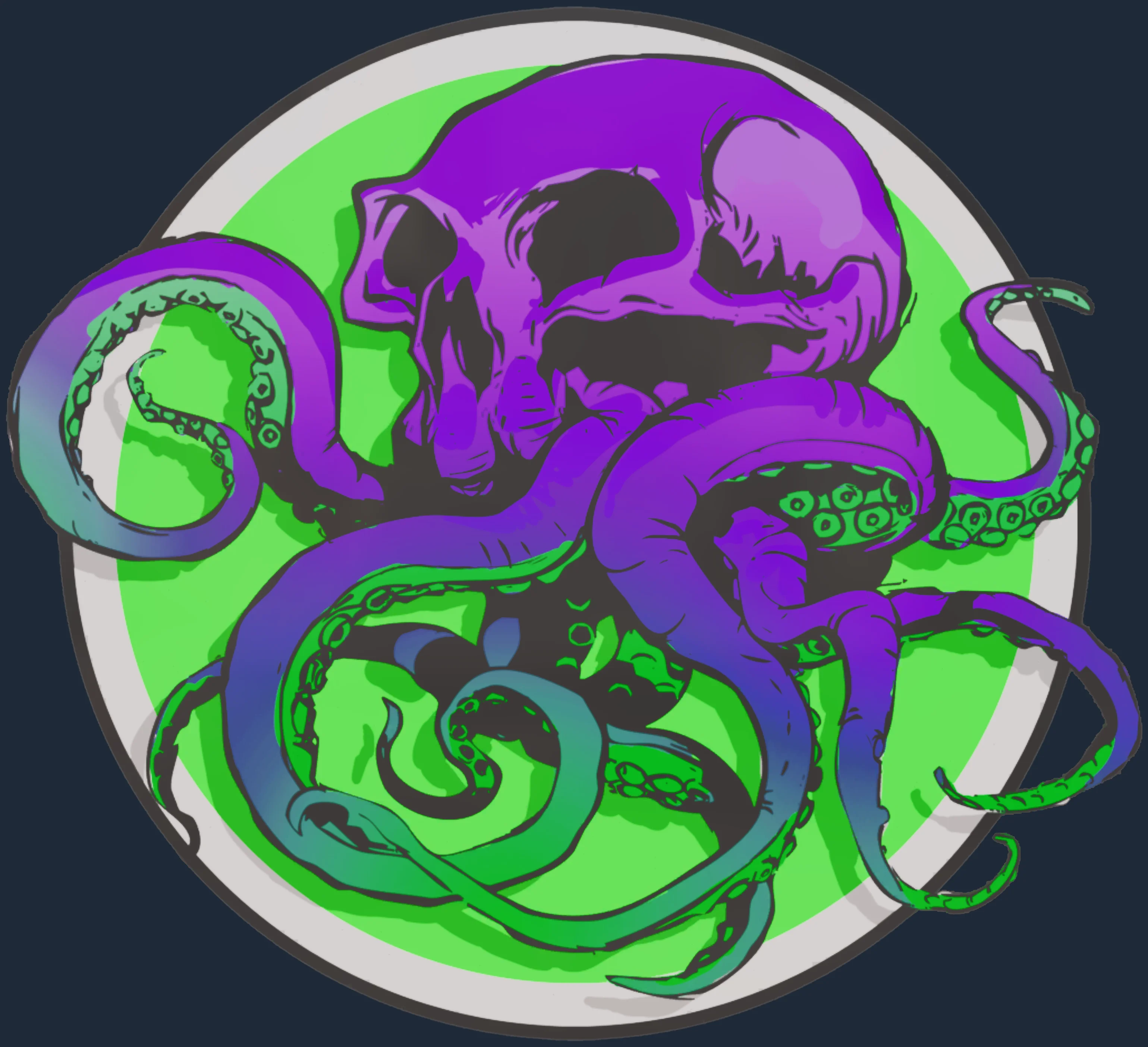 Sticker | Toxic Tentaskull Image