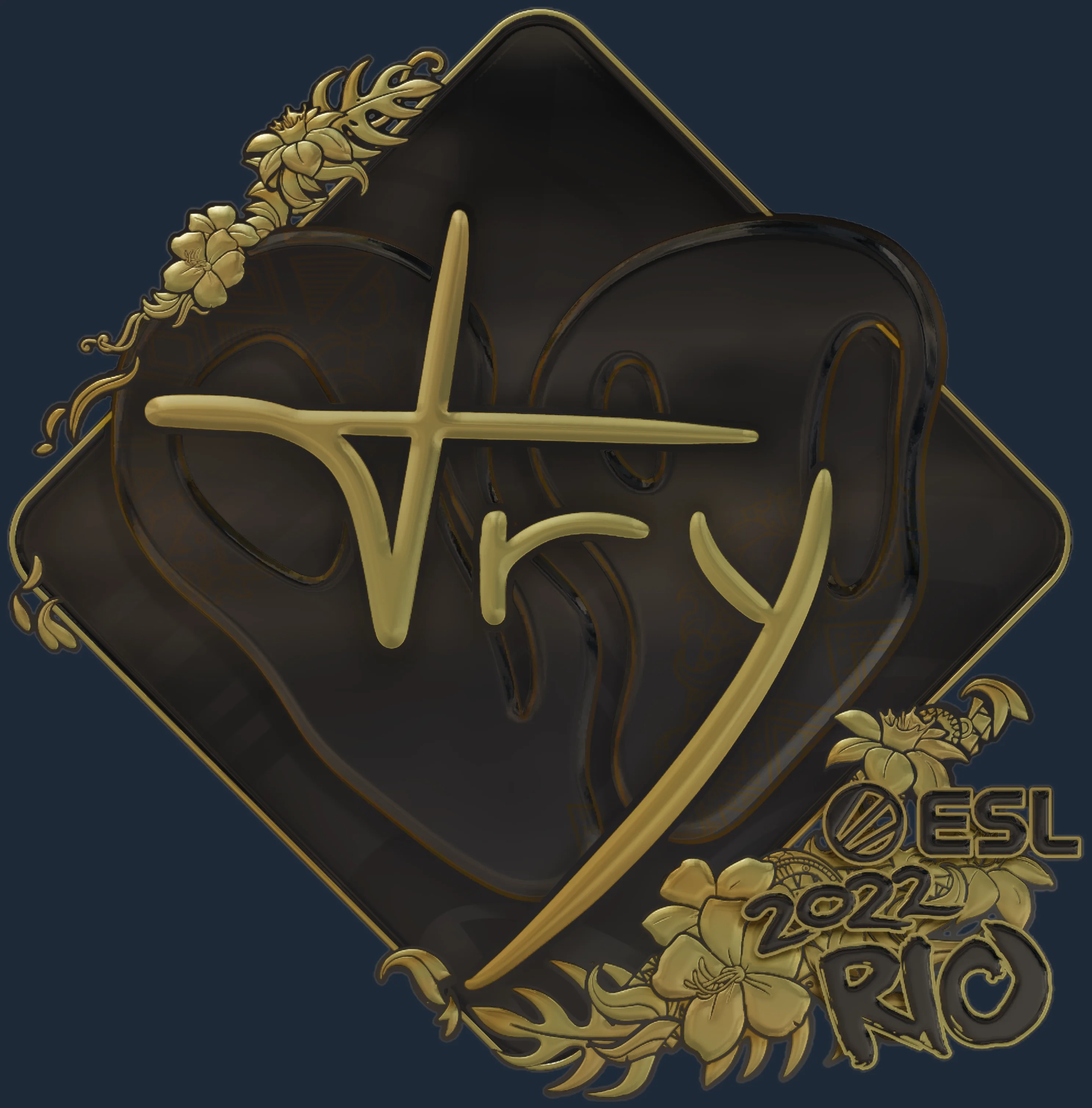Sticker | TRY (Gold) | Rio 2022 Image