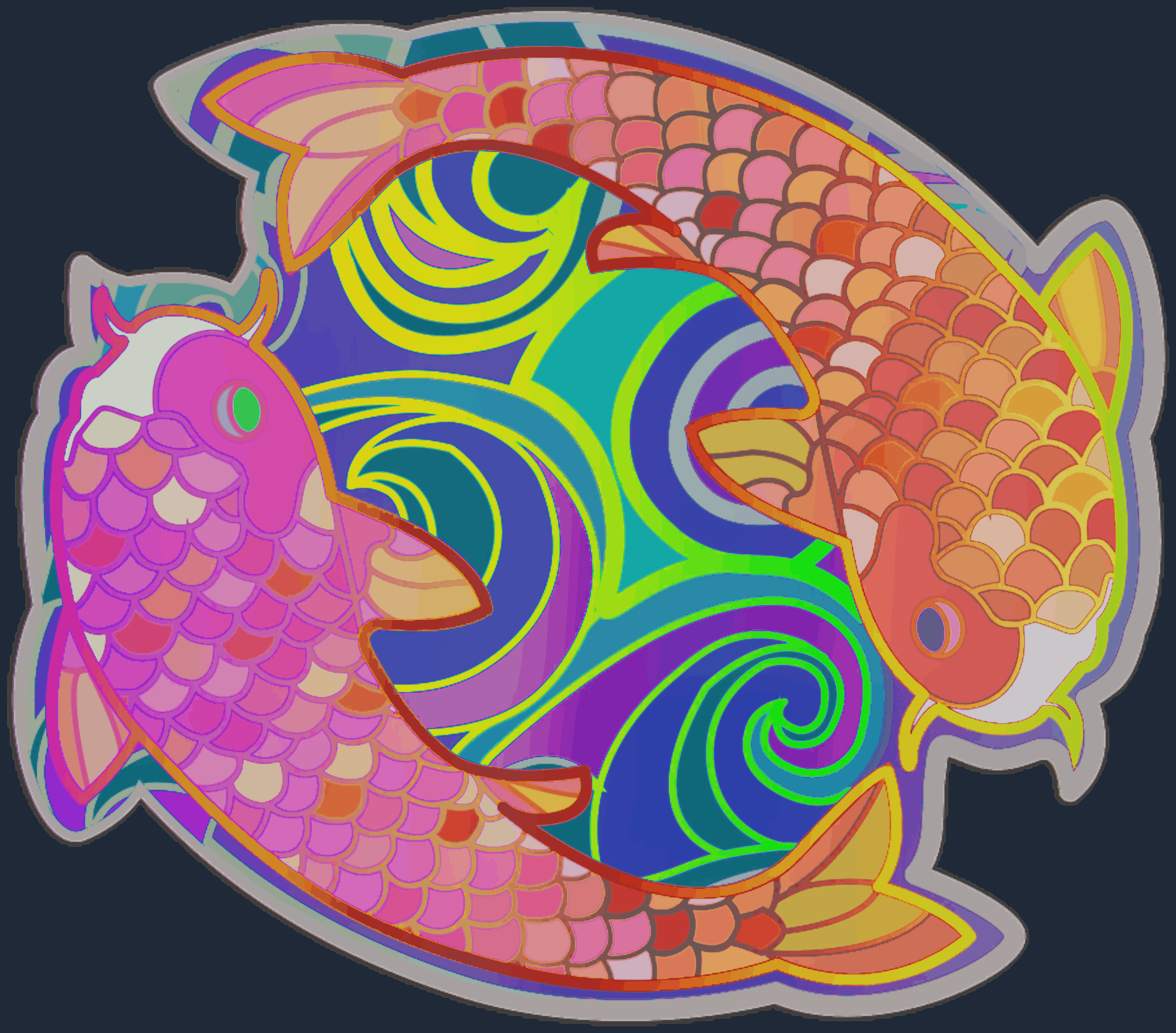 Sticker | Twin Koi (Holo) Image