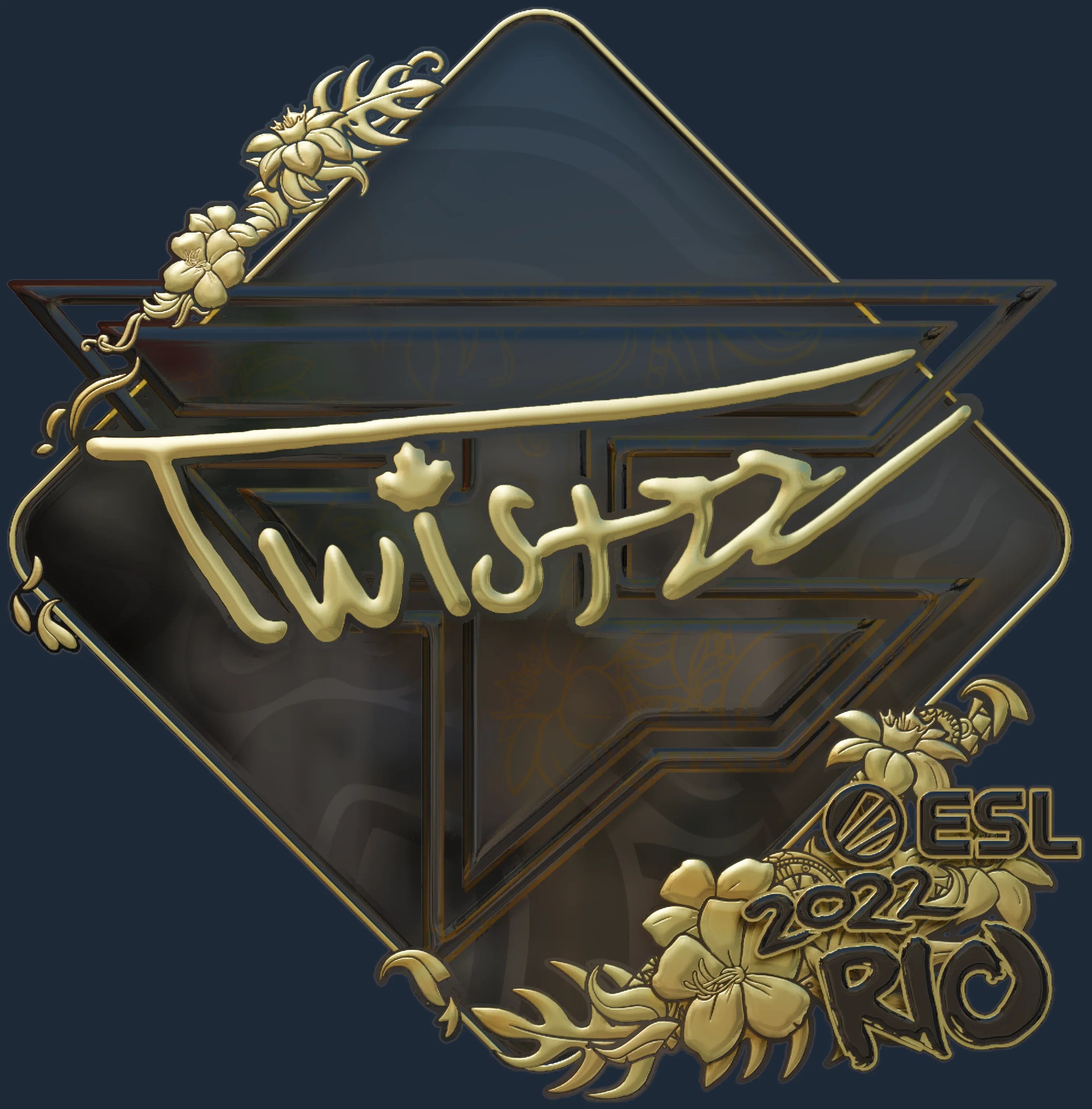 Sticker | Twistzz (Gold) | Rio 2022 Image