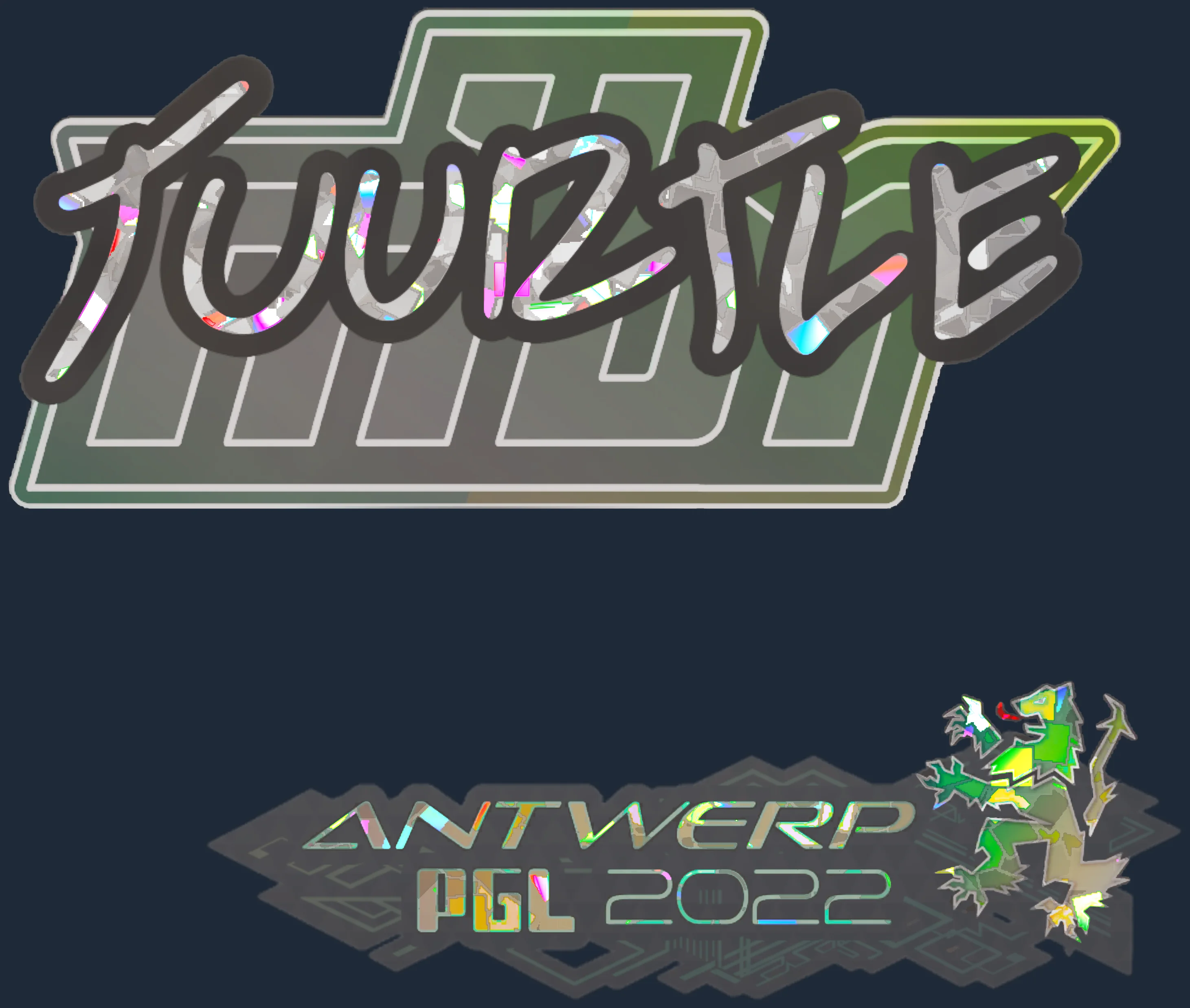 Sticker | Tuurtle (Glitter) | Antwerp 2022 Image