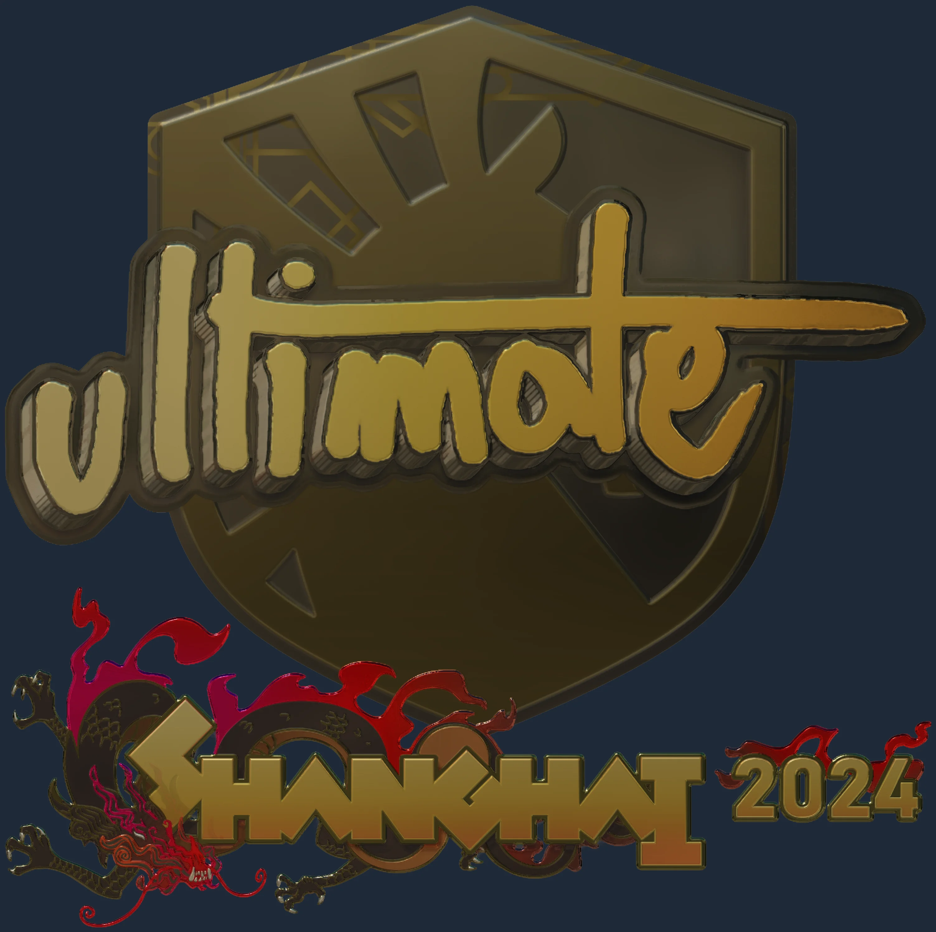 Sticker | ultimate (Gold) | Shanghai 2024 Image