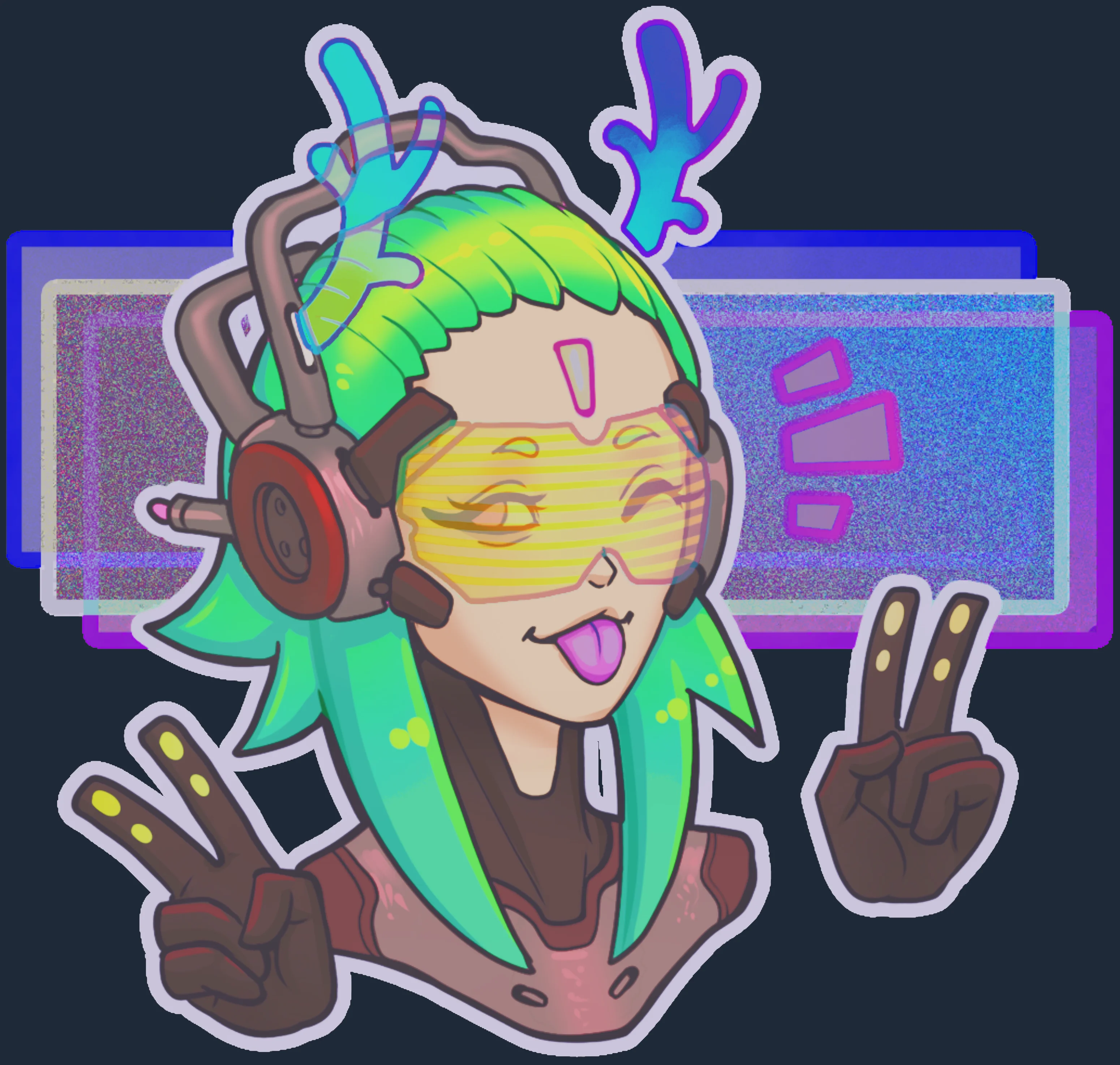 Sticker | V For Victory (Holo) Image