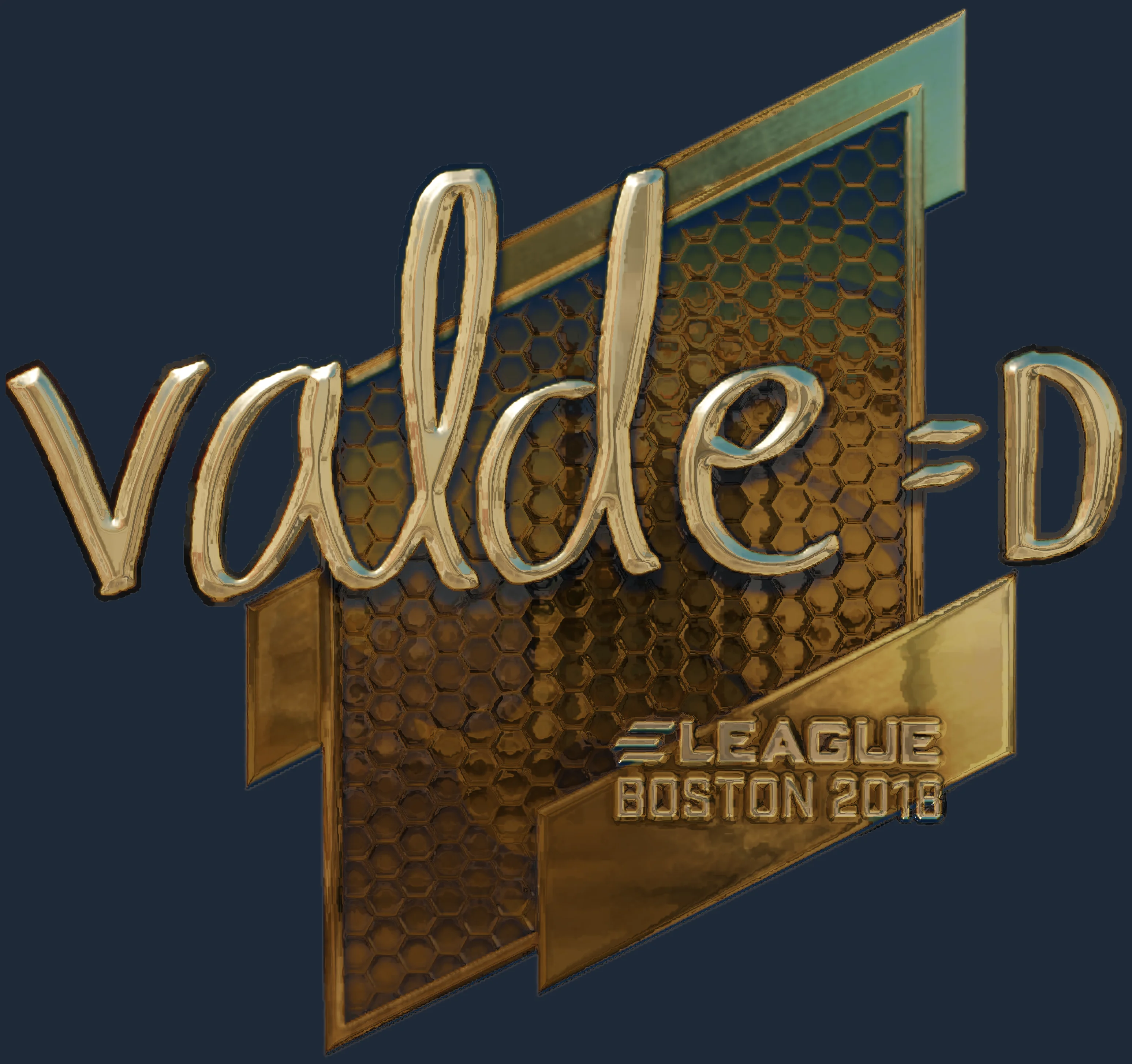 Sticker | v4lde (Gold) | Boston 2018 Image