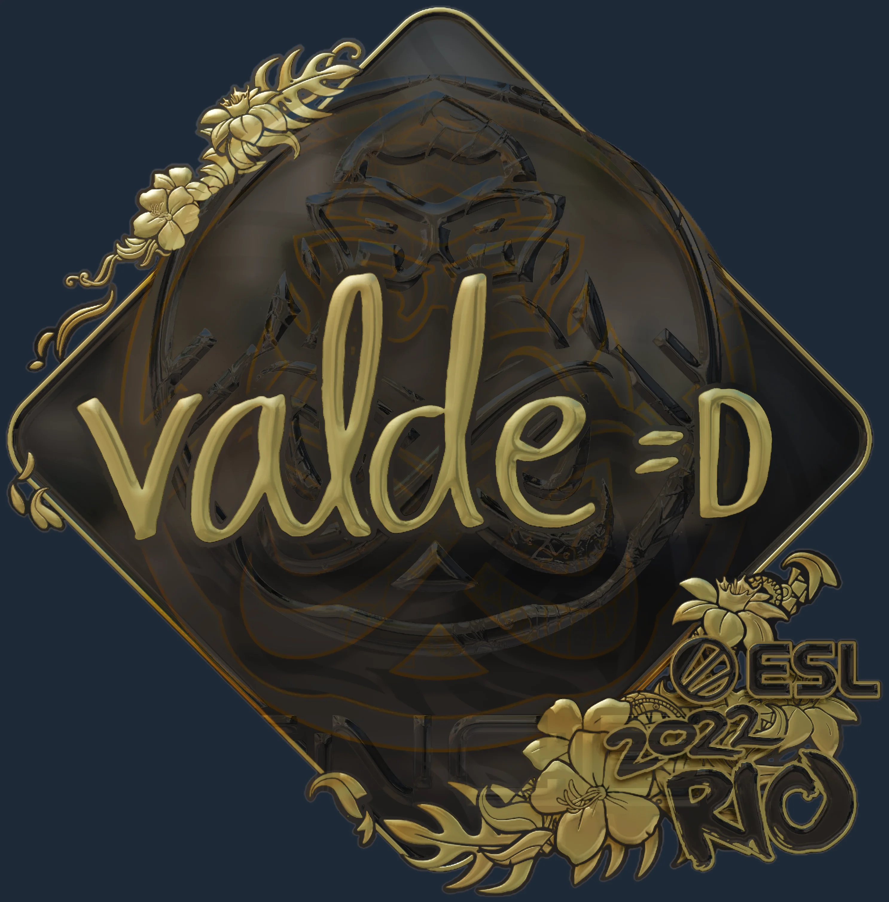 Sticker | v4lde (Gold) | Rio 2022 Image