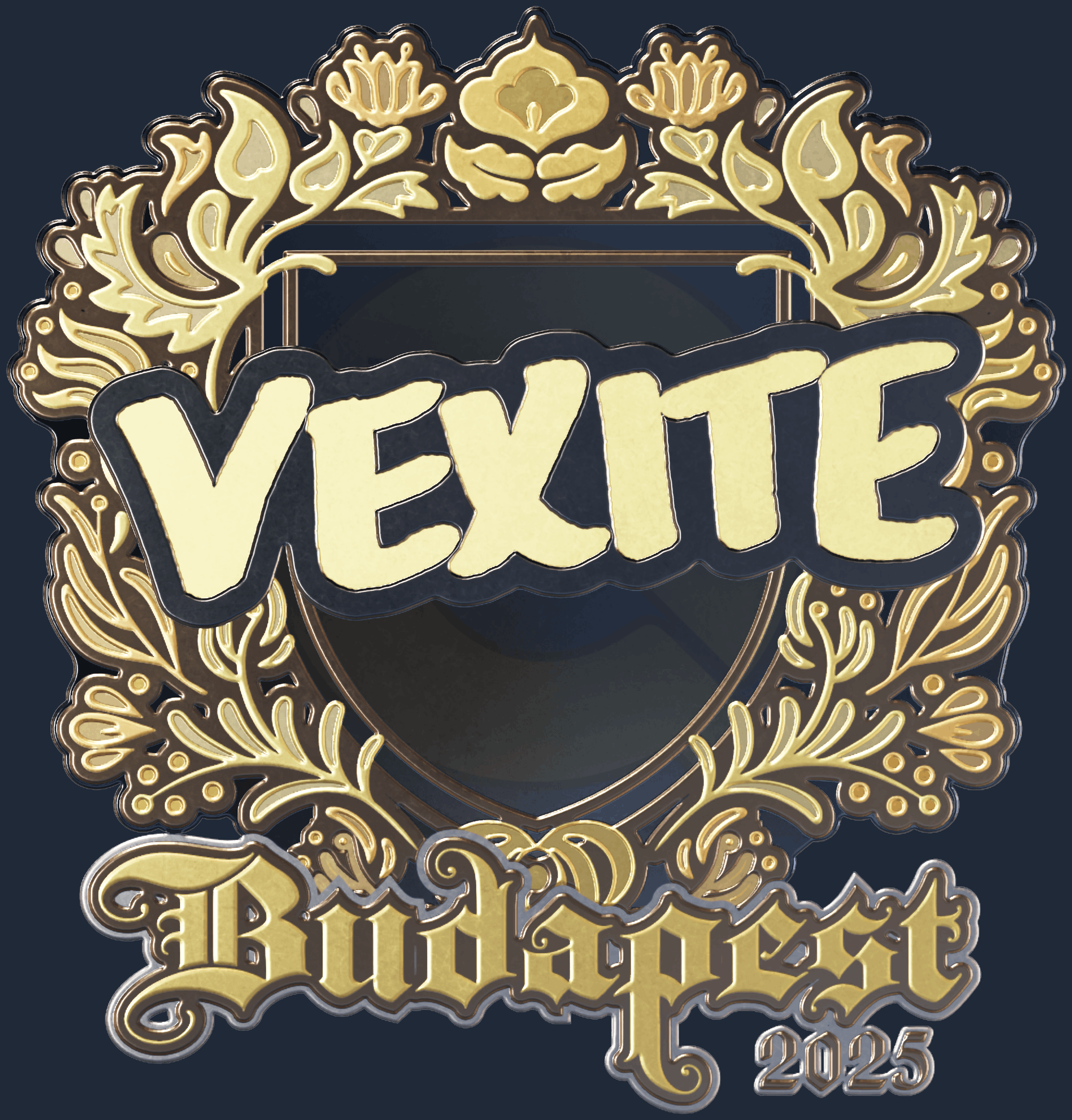 Sticker | vexite (Gold) | Budapest 2025 Image