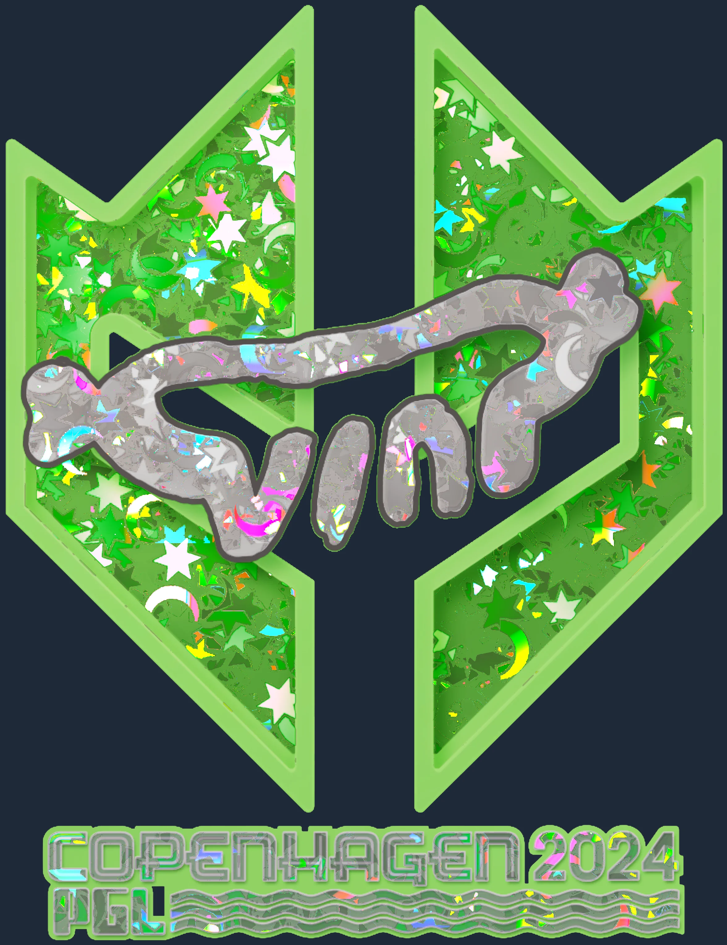 Sticker | VINI (Glitter) | Copenhagen 2024 Image