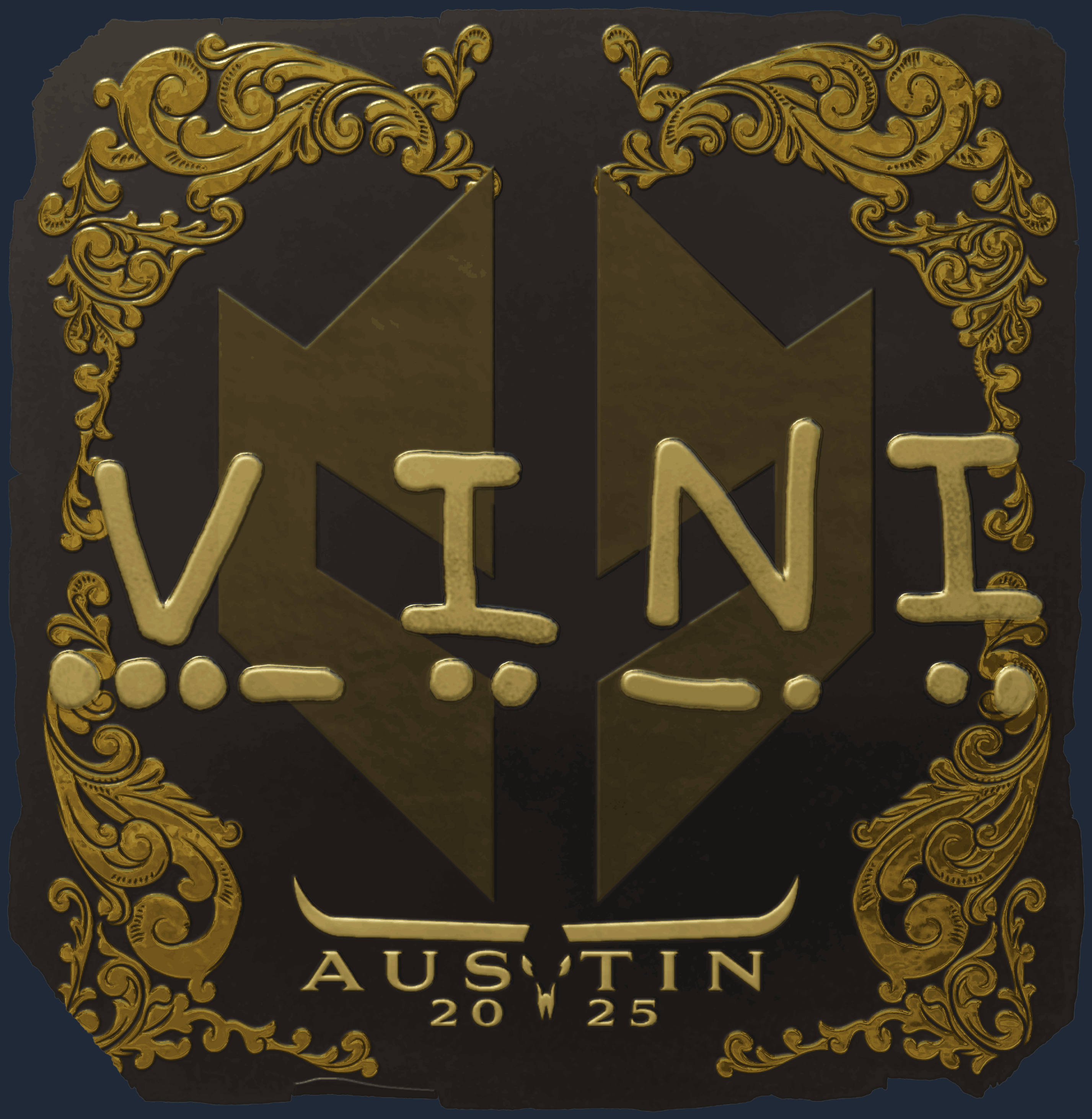 Sticker | VINI (Gold) | Austin 2025 Image