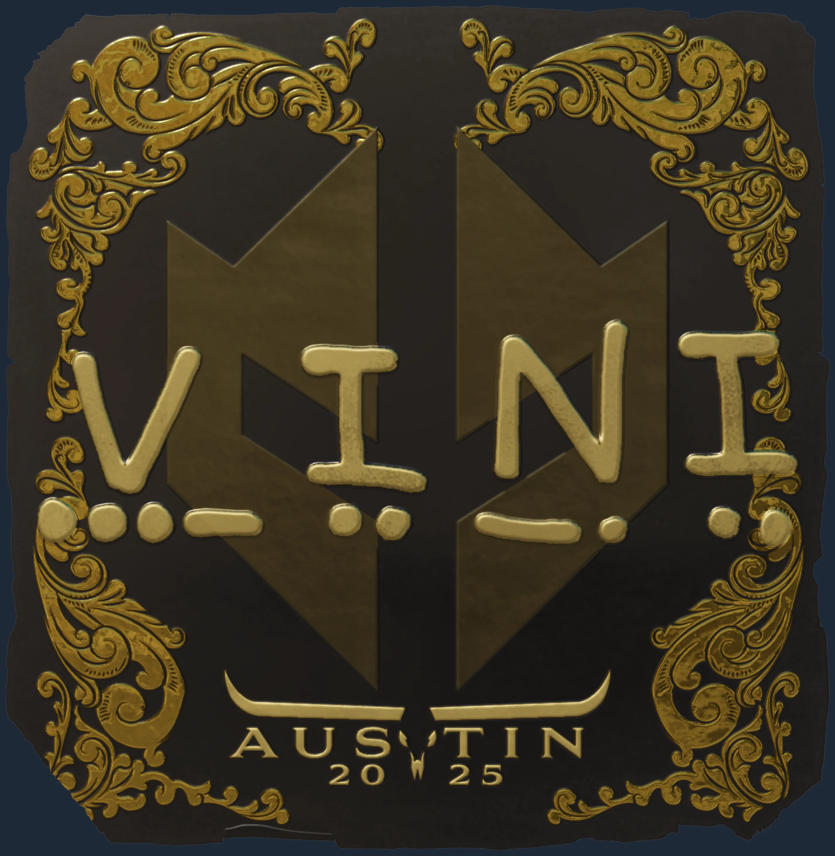 Sticker | VINI (Gold) | Austin 2025 Image